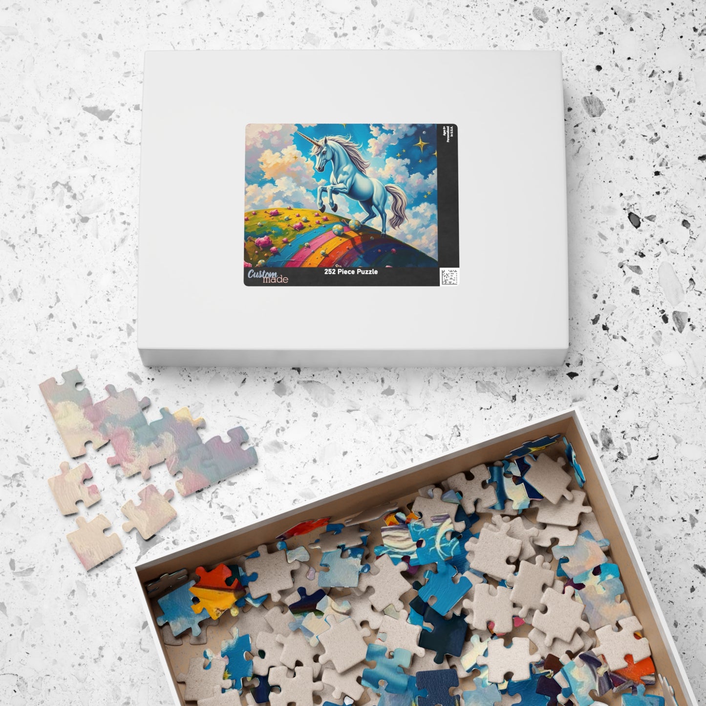 Unicorn Rainbow Puzzle | 110-1014 Piece Mythical Theme Jigsaw | Fun Family Activity, Mental Exercise, Puzzle Lover Holiday Birthday Gift Puzzle The Puzzle Chest