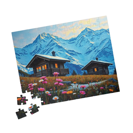 Scenic Mountain Puzzle | 110, 252, 520, 1014-piece | Family Activity, Gifts for Nature Lovers, Cozy Night In, Brain Teaser Fun, Puzzle The Puzzle Chest