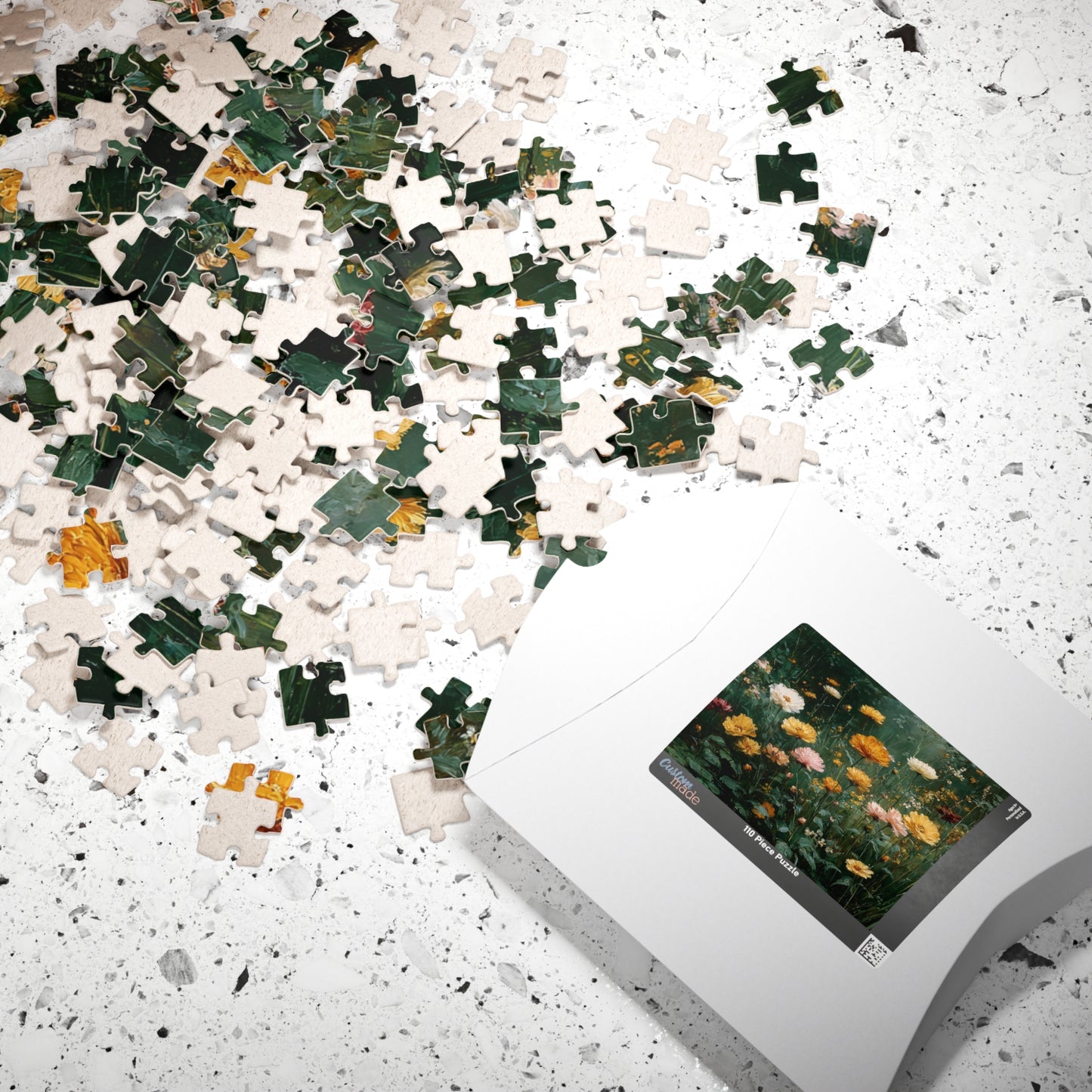 Floral Jigsaw Puzzle Game Perfect for Nature Lovers, Family Fun, Gifts, Home Decor, Brain Teaser
