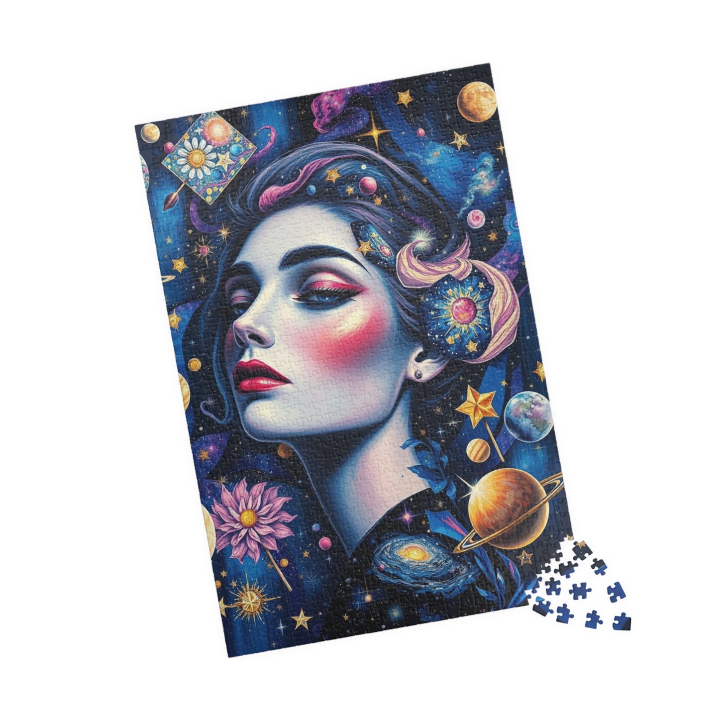 Celestial Elements Puzzle, Space-Themed Jigsaw Game, Family Activity, Quiet Pastime, Unique Gift for Space Lover Puzzle Enthusiast, Hobby Puzzle The Puzzle Chest