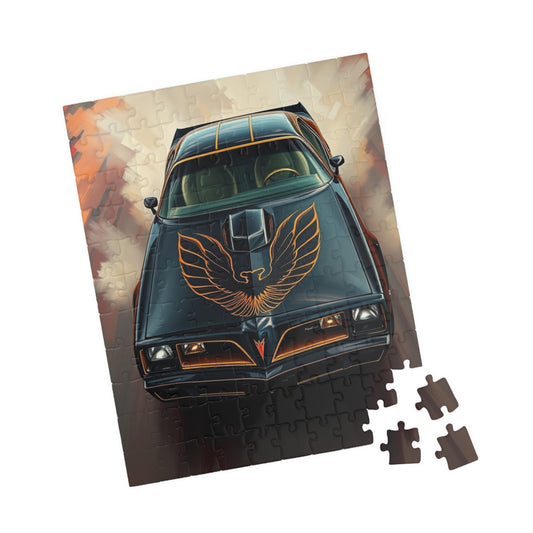 Classic Car Puzzle - Nostalgic Fun for Car Lovers, 1977 Trans Am Vintage Jigsaw Game 110 pcs (Vertical) Puzzle The Puzzle Chest