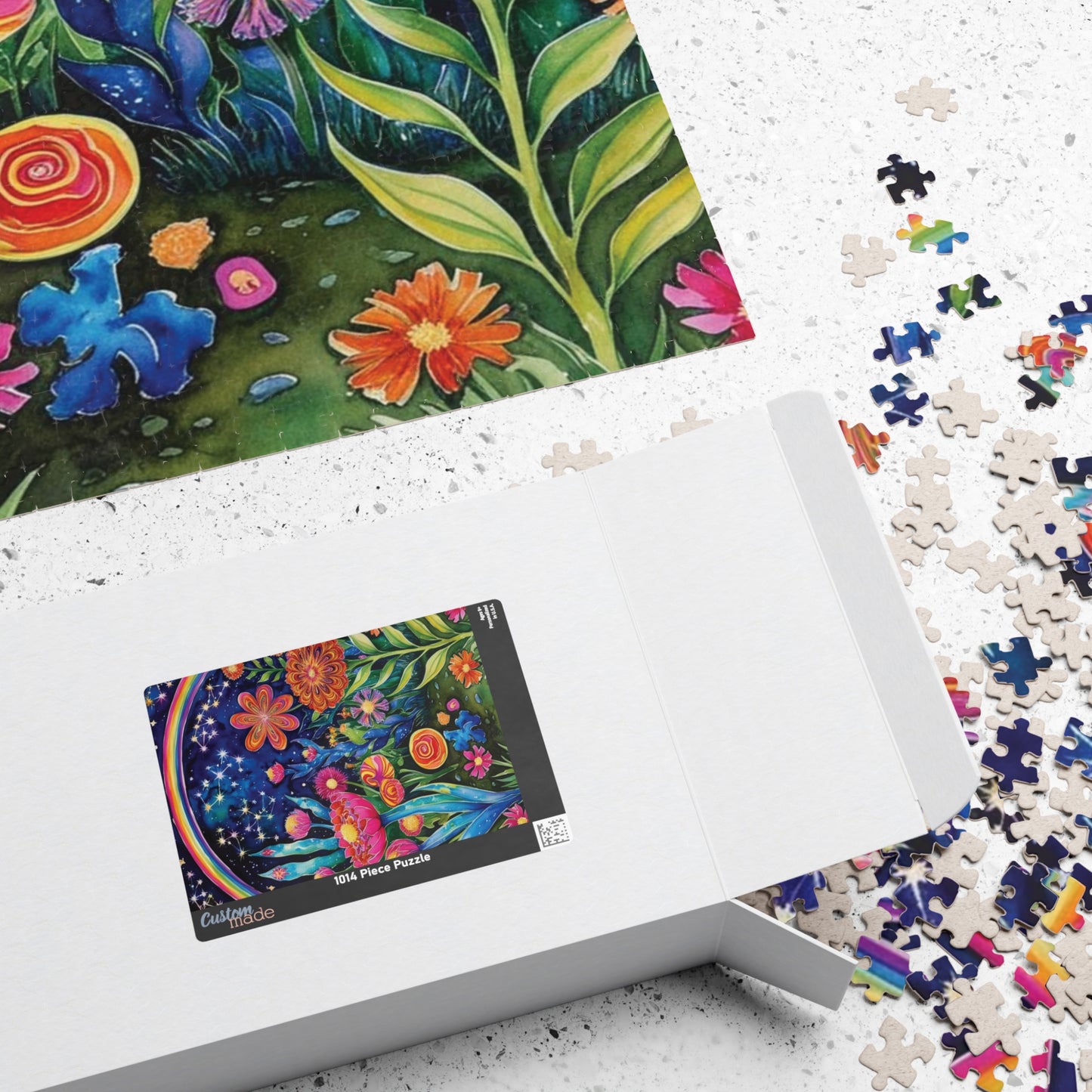 Trippy Puzzle, Glow in the Dark Garden, Otherworldly Hues Jigsaw Puzzle Game for Adults, Mind-Bending Design for Puzzle Lover, Enthusiasts Puzzle The Puzzle Chest