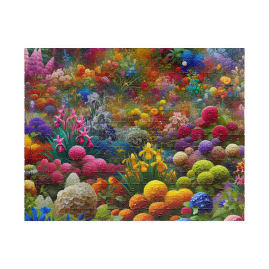 Blooming Wildflower Garden Puzzle, Floral Art Challenging Jigsaw, Flower Tabletop Game 252 pcs (Horizontal) Puzzle The Puzzle Chest