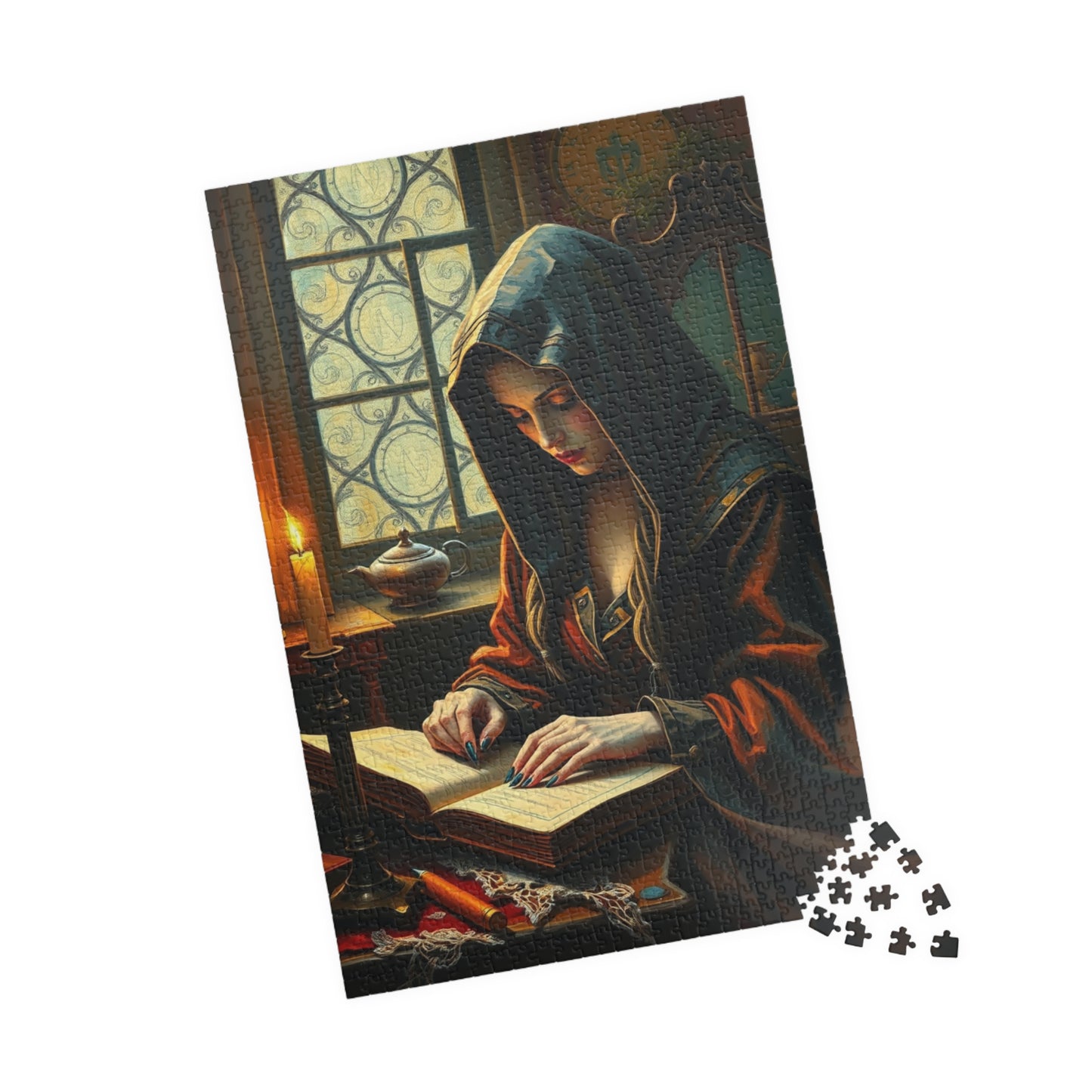 Mystical Gothic Art Puzzle, 110-1014 Piece Study Room Scene, Jigsaw Game for Relaxation, Ideal Gift for Puzzle Lovers, Entertaining Pastime Puzzle The Puzzle Chest