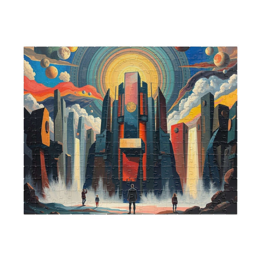 Cosmic Adventure Puzzle 110, 252, 520, 1014-piece, Space Art Jigsaw Puzzle for Adults, Gift for Friends, Family Activity, Home Entertainment 252 pcs (Horizontal) Puzzle The Puzzle Chest