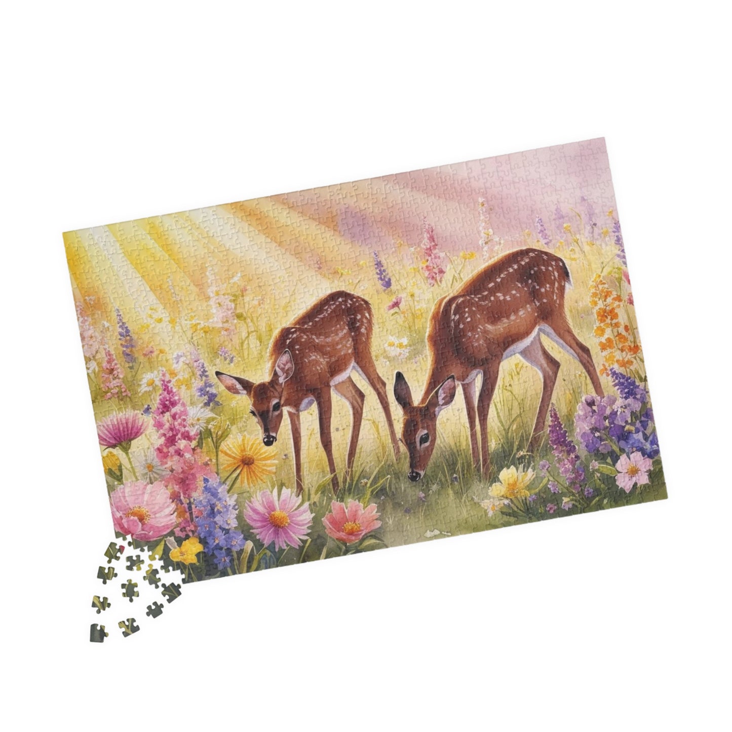 Enchanting Deer Jigsaw Puzzle - 110, 252, 520 & 1014-Piece, Wildlife Theme Nature Lovers Gift for All Occasions, Family Game Night Brain Teaser Puzzle The Puzzle Chest
