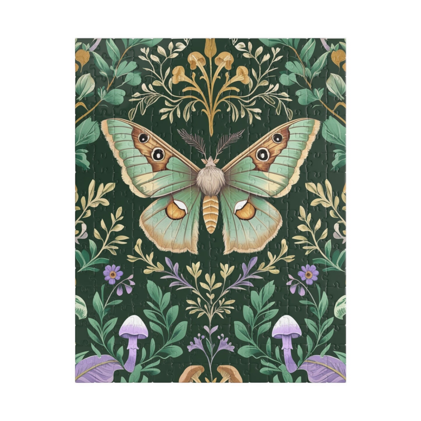 Vintage Butterfly Jigsaw Puzzle, 110-1014 Piece Blossoms and Vines Floral Artwork Jigsaw, Fun Family Activity, Unique Hobby Gift, Relaxing
