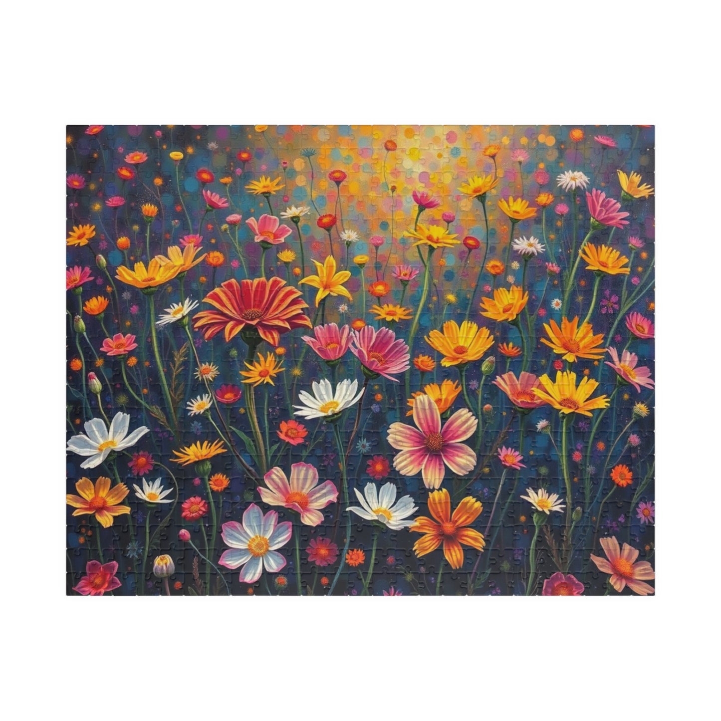 Floral Garden Puzzle, Jigsaw Puzzle for Adults, Fun Family Activity, Gift for Birthday, Relaxing Indoor Game, Brain Teaser, Mindfulness 520 pcs (Horizontal) Puzzle The Puzzle Chest
