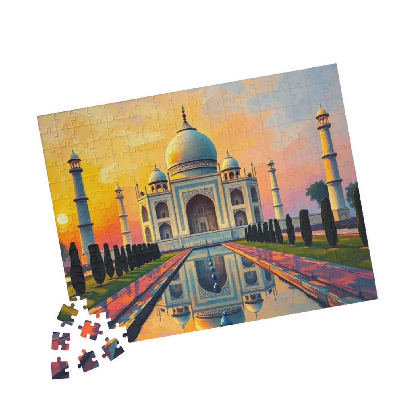 Taj Mahal Puzzle - Religious Monument in India, 100-1000 Piece Puzzle, Faith-Based Historical Puzzle, Landmark Puzzle, Muslim Art Gift Puzzle The Puzzle Chest