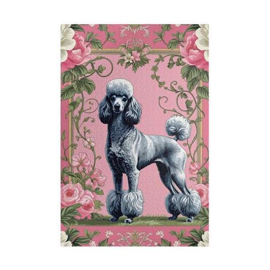 Vintage Poodle Jigsaw Puzzle, Floral Animal Design, Gift for Puzzle Enthusiasts and Dog Lovers, Mental Exercise for Senior Adults 1014 pcs (Vertical) Puzzle The Puzzle Chest