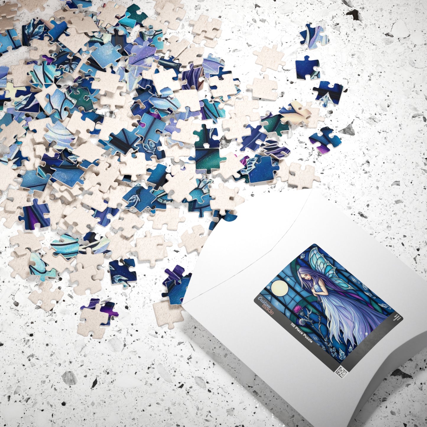 Enchanting Fairy Puzzle - Stained Glass Style 110 to 1014-Piece Jigsaw, Fantasy Lover Gift for Friends and Puzzle Enthusiasts