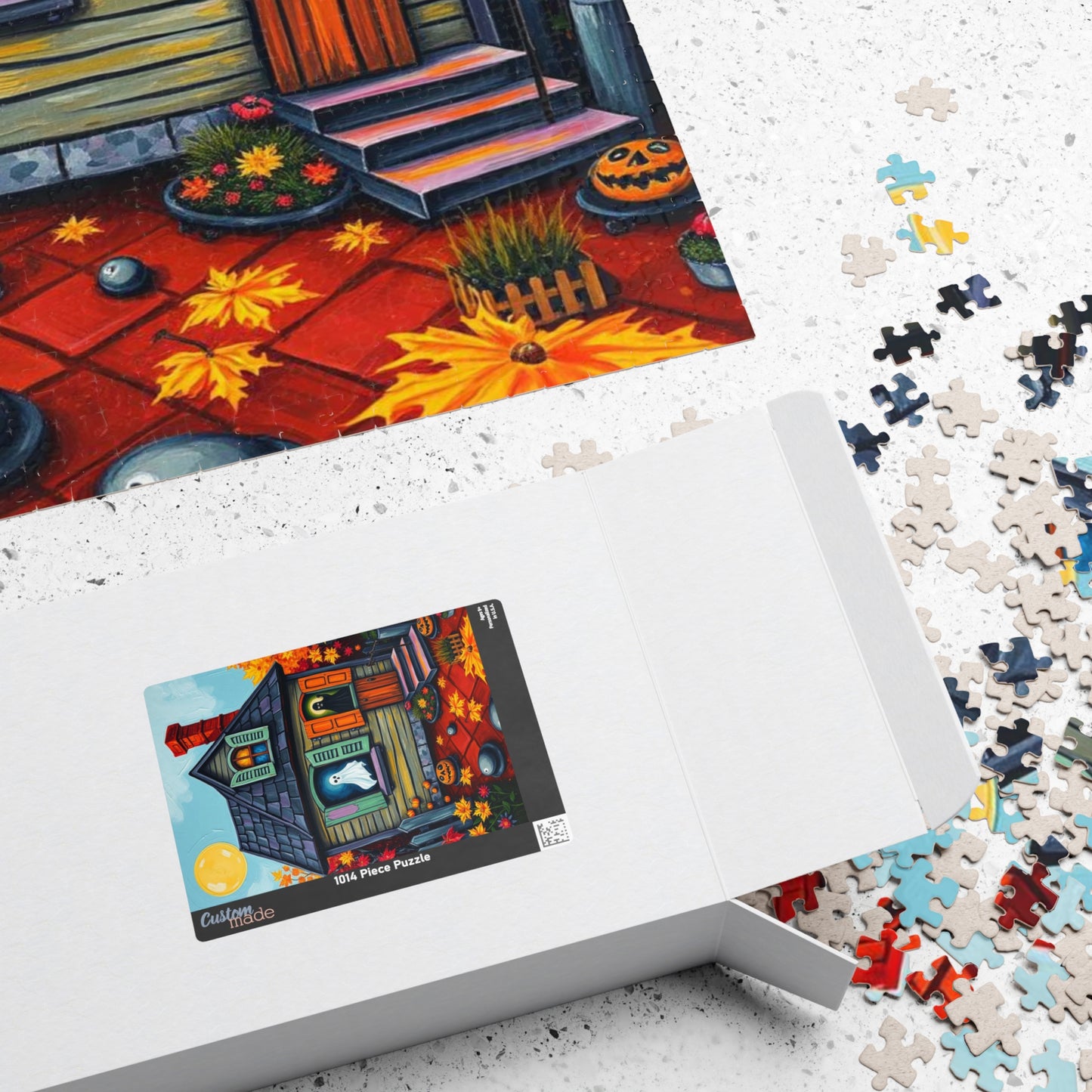 Ghostly Window Watchers Jigsaw Puzzle - Spooky Halloween House, Fun Activity Perfect for Family Game Night, Gift for Friends, Brain Teasers