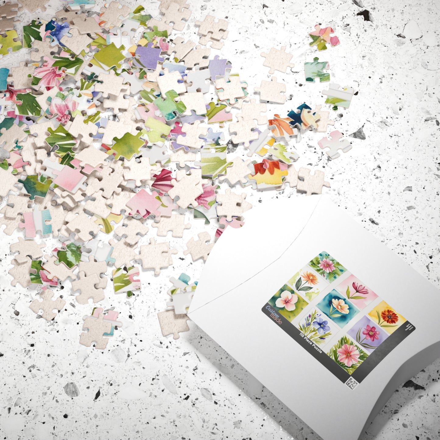 Flower Collage Jigsaw Puzzle, Puzzle for Adults, Creative Activity, Floral Art DIY Toy, Gift for Puzzle and Nature Lovers Puzzle The Puzzle Chest