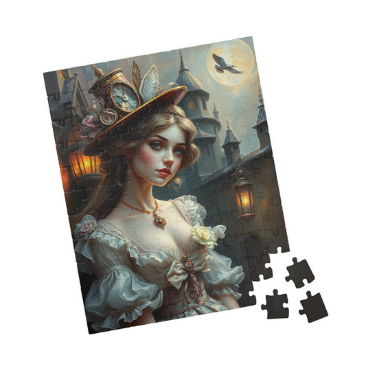 Enchanting Woman Steampunk Puzzle - 1014-Piece Fantasy Vintage Artwork 110 pcs (Vertical) Puzzle The Puzzle Chest