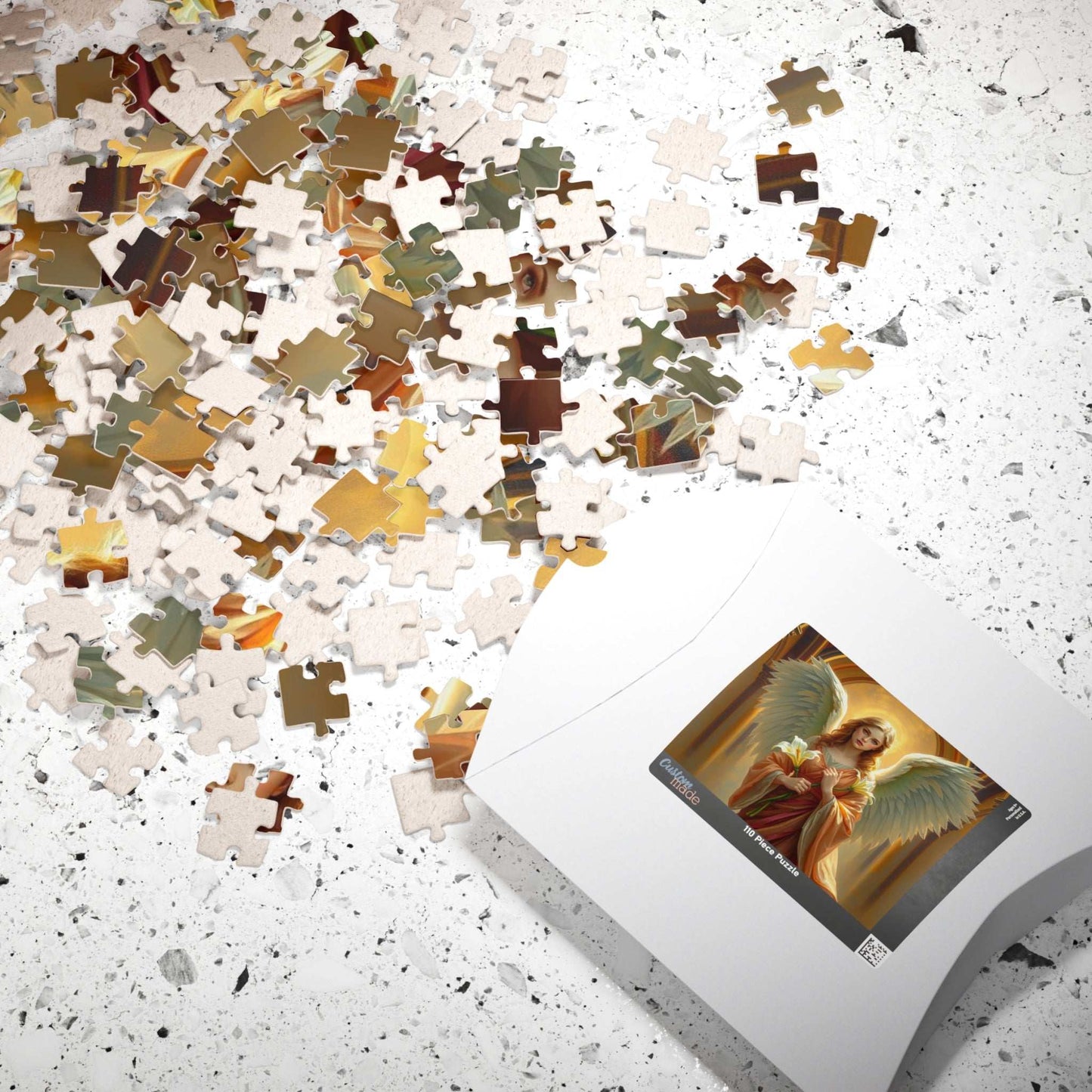 Golden Benediction Jigsaw Puzzle, Angel Puzzle, Religious Puzzle, Catholic Puzzle Gift for Puzzle Lover, Great for Indoor Home Entertainment Puzzle The Puzzle Chest