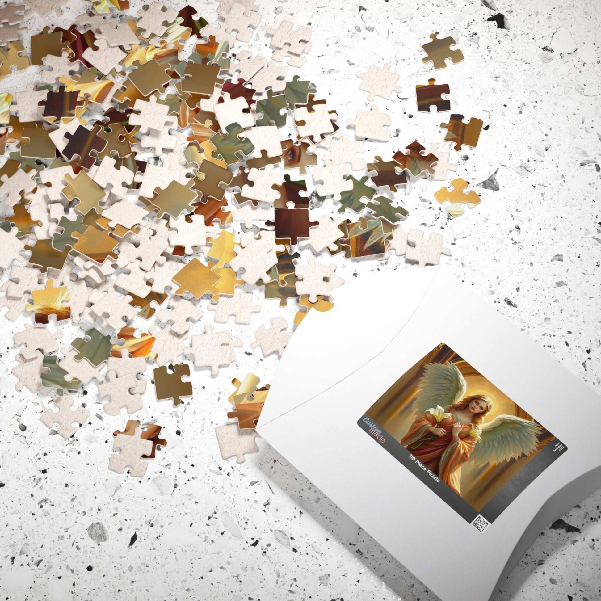 Golden Benediction Jigsaw Puzzle, Angel Puzzle, Religious Puzzle, Catholic Puzzle Gift for Puzzle Lover, Great for Indoor Home Entertainment Puzzle The Puzzle Chest