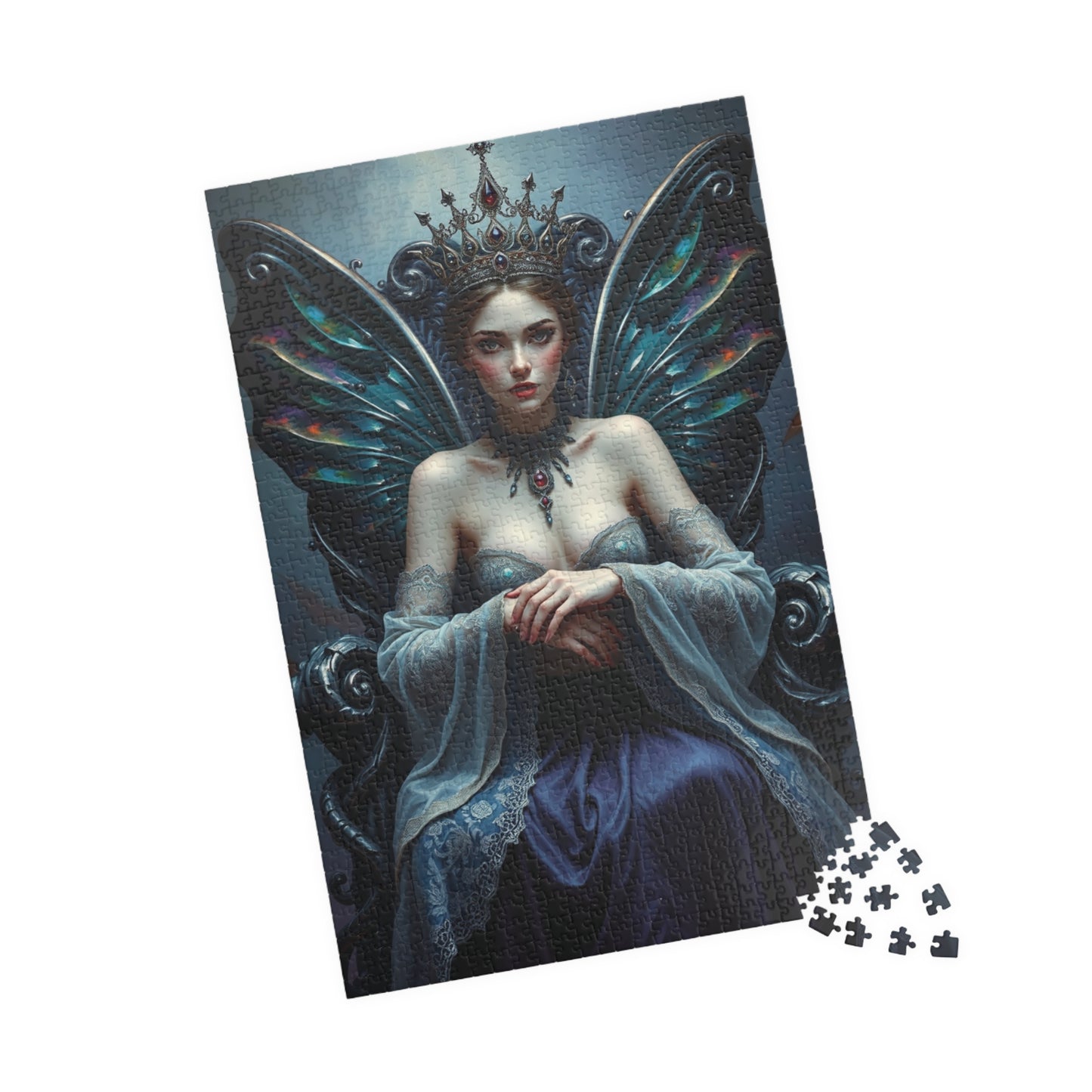 Gothic Fairy Queen Jigsaw Puzzle, Mystical Dark Fantasy Tabletop Game 110-1014 Pieces for Adult Puzzle Lovers, Halloween Holiday Gift Idea Puzzle The Puzzle Chest