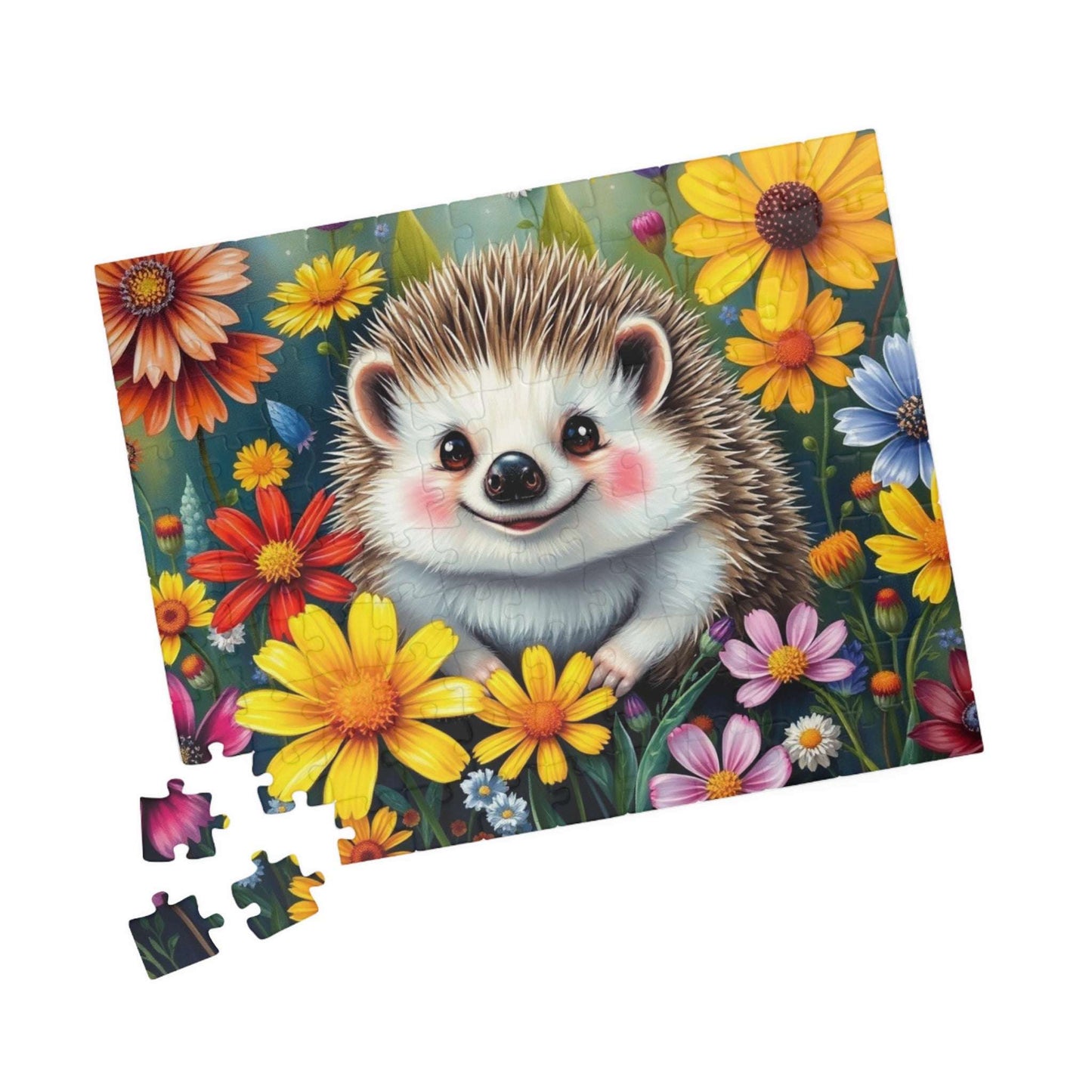 Cute Hedgehog Jigsaw Puzzle - 110 to 1014 Pieces, Family Fun Game Night, Animal Lover Holiday or Birthday Gift for Friend Puzzle The Puzzle Chest