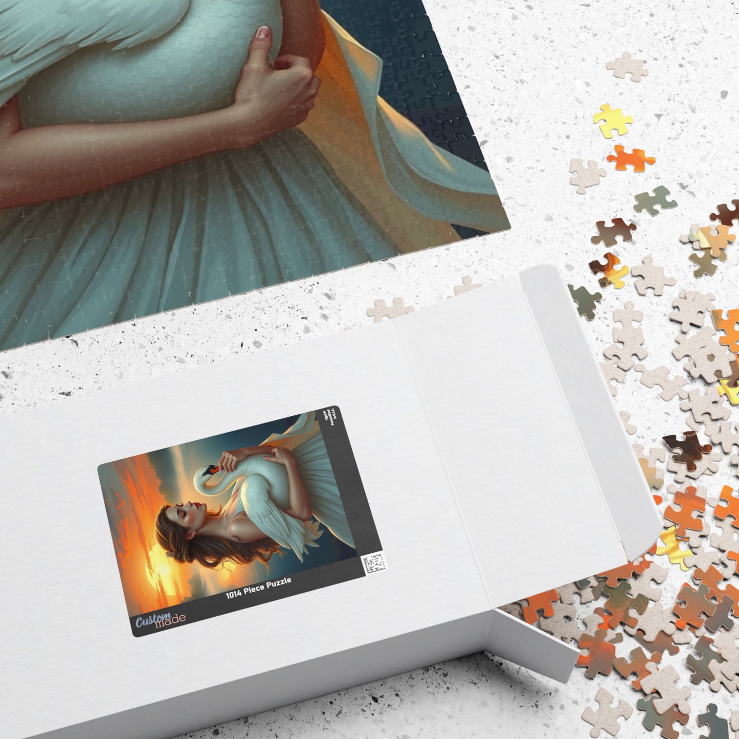Elegant Swan Puzzle - 110, 252, 520, 1014-Piece, Perfect for Family Game Night, Gift for Puzzle Lovers, Home Entertainment, Art Lover's Gift Puzzle The Puzzle Chest