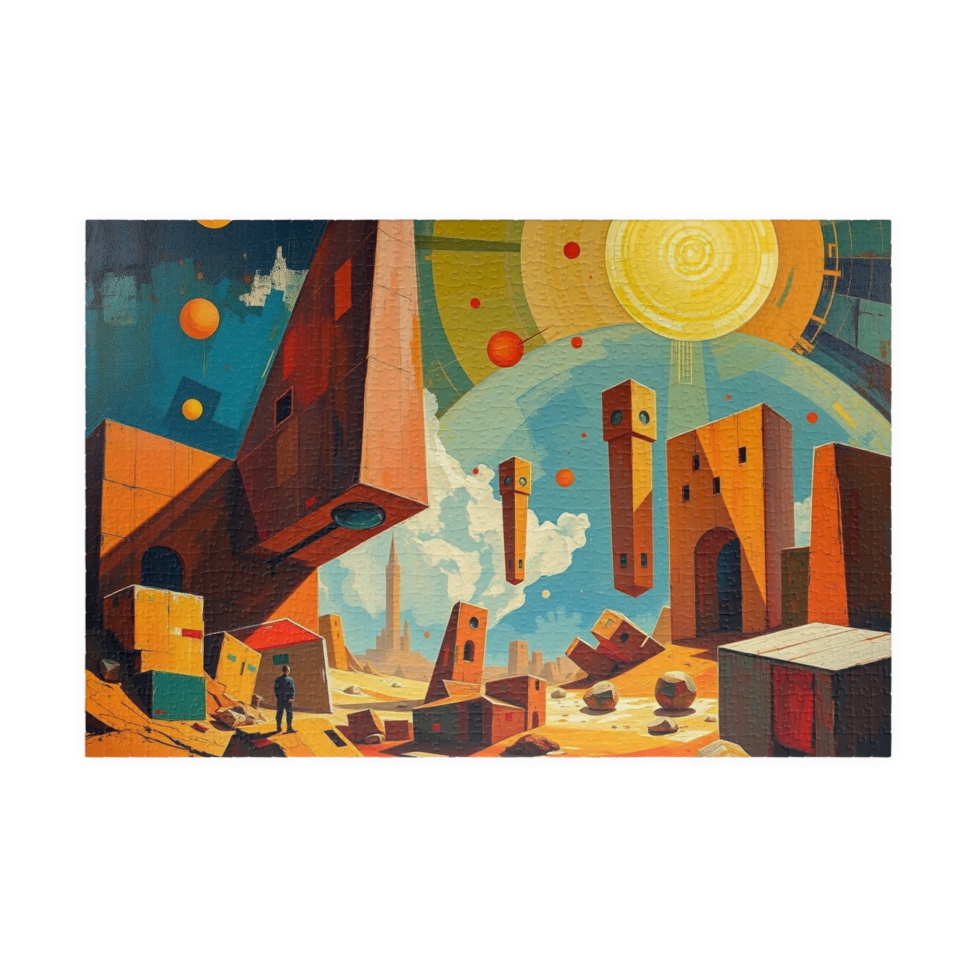 Cosmic Adventure Puzzle, Abstract Art Jigsaw Puzzle Game for Space Lovers 1014 pcs (Horizontal) Puzzle The Puzzle Chest