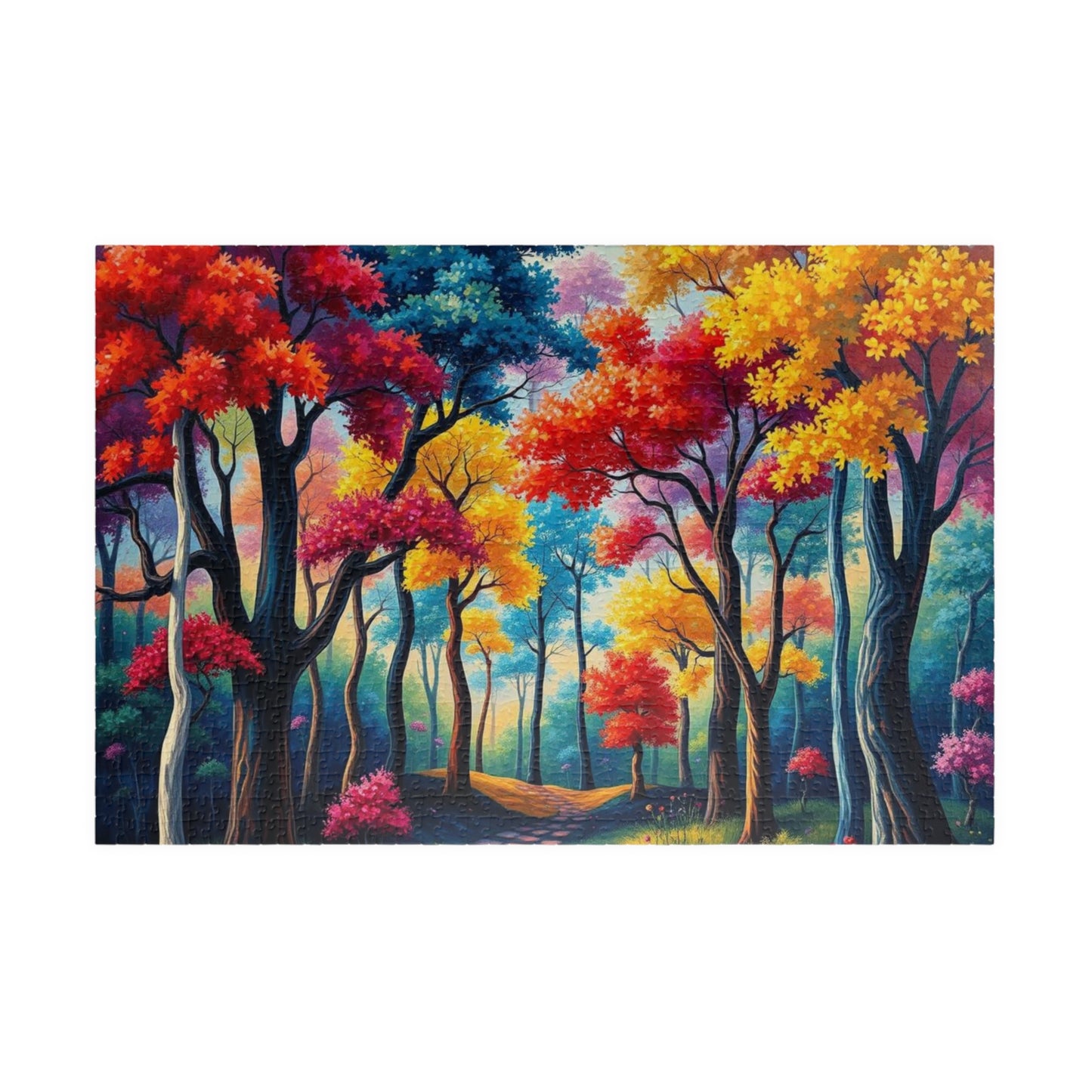 Autumn Woodland Puzzle - Landscape Jigsaw Game, Tranquil Fall Scenery, Family Game Night Gift for Nature Lover, Cozy Mindful Indoor Activity 1014 pcs (Horizontal) Puzzle The Puzzle Chest