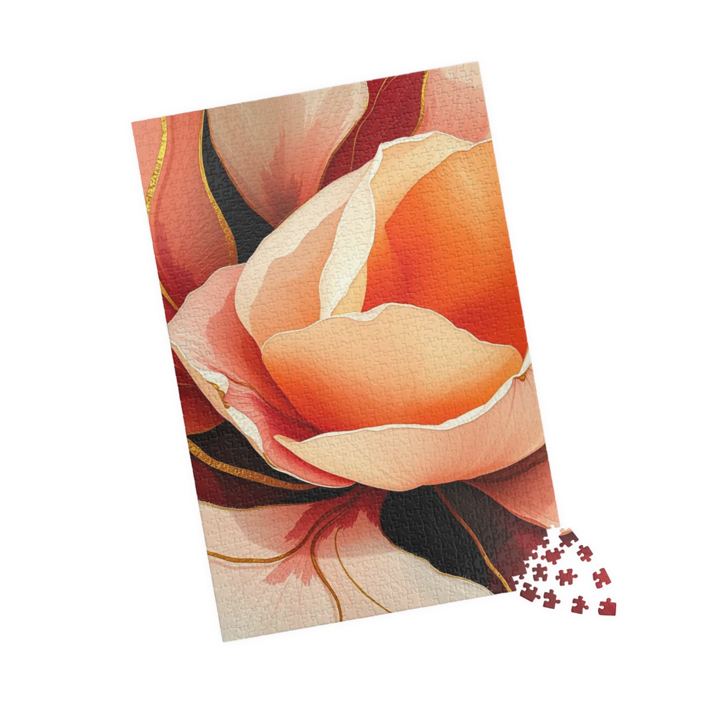 Floral Puzzle - Beautiful Rose Design Jigsaw Puzzle for Flower Lovers, Home Entertainment, Family Fun, Thoughtful Gift for All Occasions Puzzle The Puzzle Chest