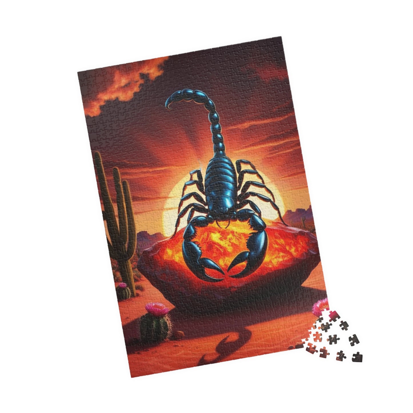 Scorpion Art Puzzle - Scorpio Zodiac Sign Jigsaw Game, Nature Inspired Fun, Gifts for Puzzle Lover, Mindfulness Activity, Home Entertainment Puzzle The Puzzle Chest