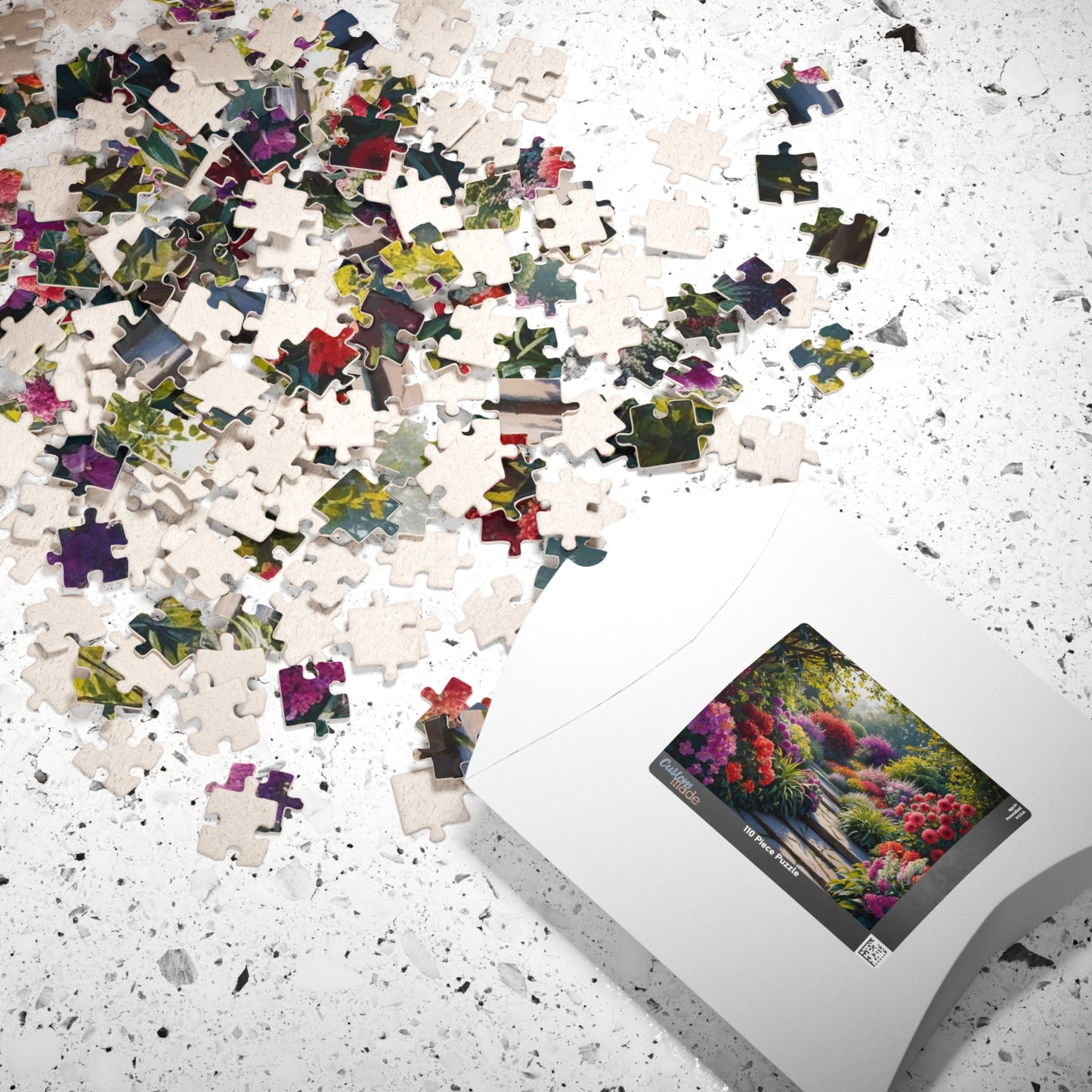 Floral Garden Puzzle - 110, 252, 520, 1014-piece, Flower Adult Jigsaw Game, Nature Theme Family Time Activity or Solo Puzzle Lover Gift Idea Puzzle The Puzzle Chest