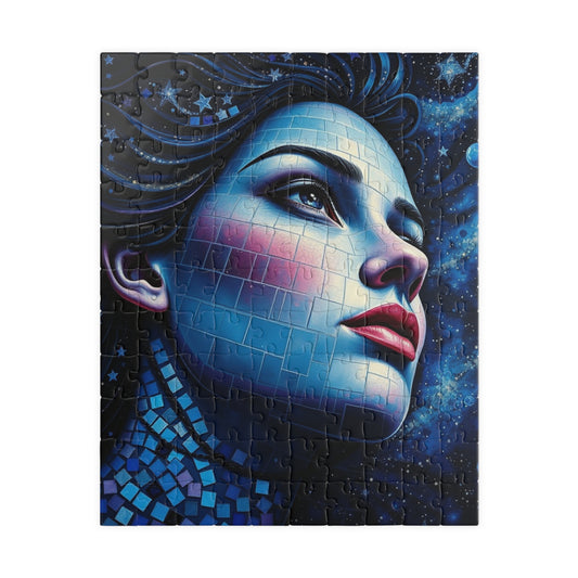 Mystical Woman Mosaic Jigsaw Puzzle, 110-1014 Pieces, Unique Puzzle Artwork, Perfect Gift for Art Lovers, Relaxation, Family Game Night 110 pcs (Vertical) Puzzle The Puzzle Chest