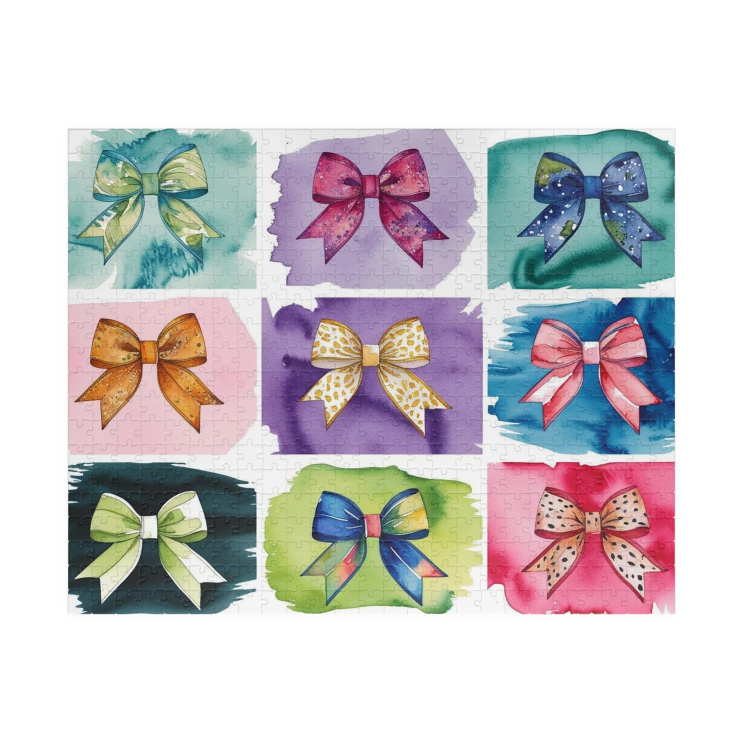 Coquette Ribbon Collage Jigsaw Puzzle, Fun Family Activity, Puzzle Lover Creative Hobby, Mindful Practice, Gift 520 pcs (Horizontal) Puzzle The Puzzle Chest