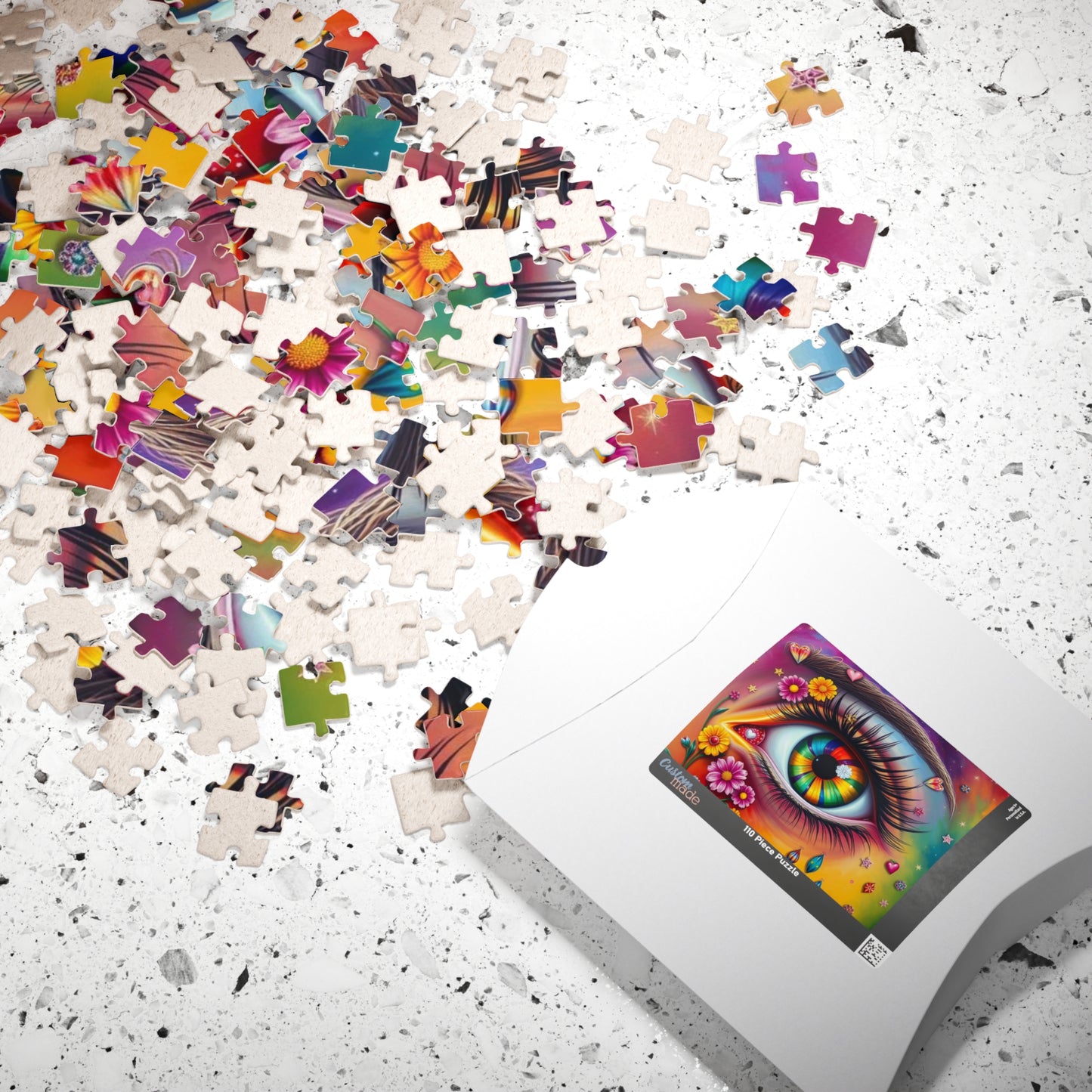 Watchful Heart - LGBTQ+ Pride Surreal Jigsaw Puzzle, Rainbow Eye Puzzle, Colorful Pride Puzzle for Holiday Birthday Pride Month Gift Puzzle The Puzzle Chest