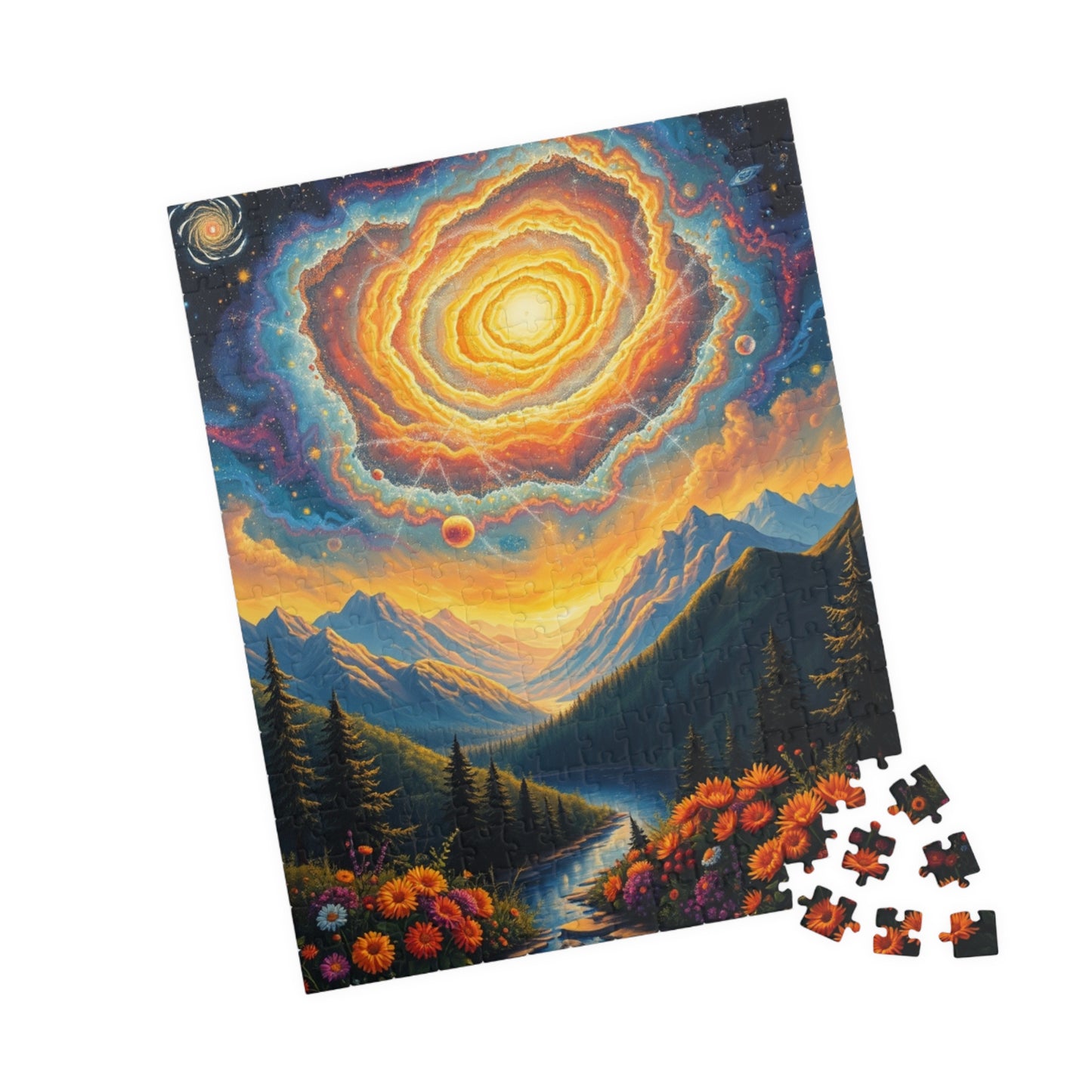 Stunning Cosmic Landscape Puzzle - 110, 252, 520, 1014-piece, Family Activity, Space Lover Gift, Home Decor, Unique Gift Idea Puzzle The Puzzle Chest