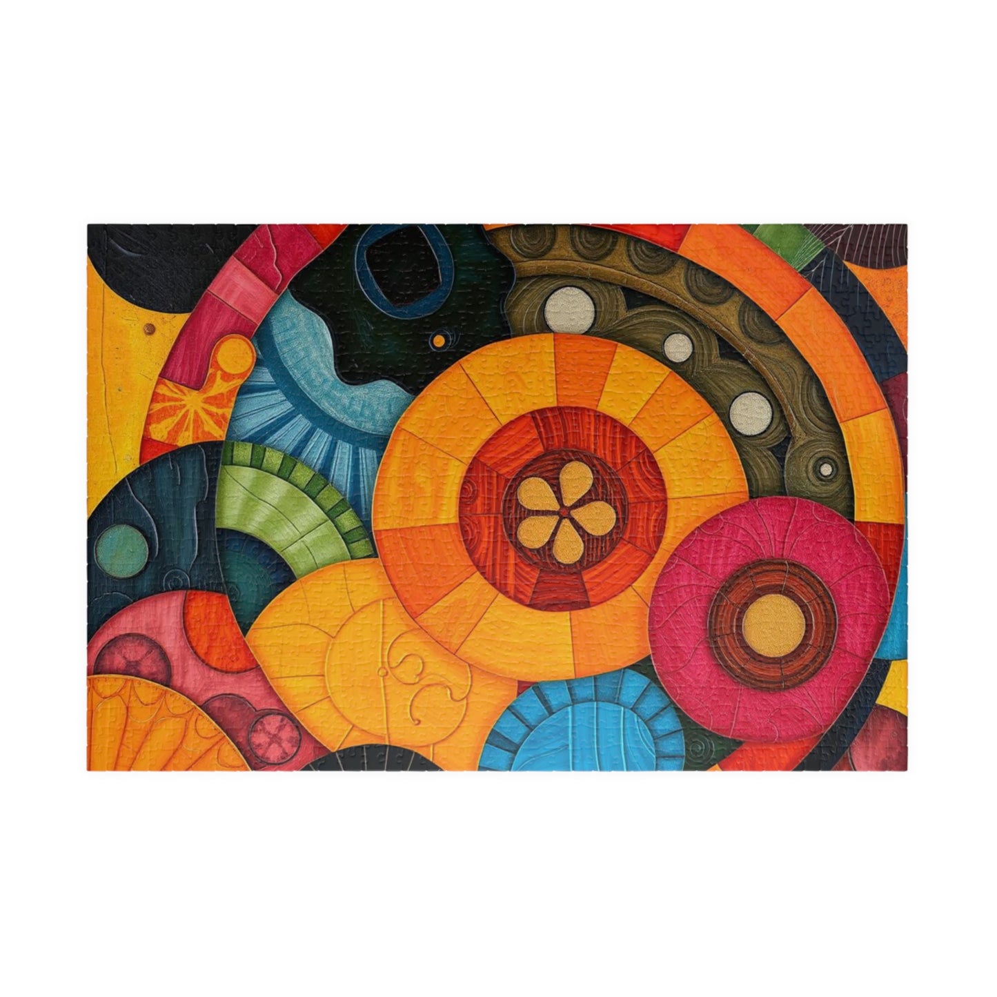 Vibrant Abstract Jigsaw Puzzle for Adults - Perfect for Family Game Night or Solo Fun, Gift for Art Lover, Home Entertainment 1014 pcs (Horizontal) Puzzle The Puzzle Chest