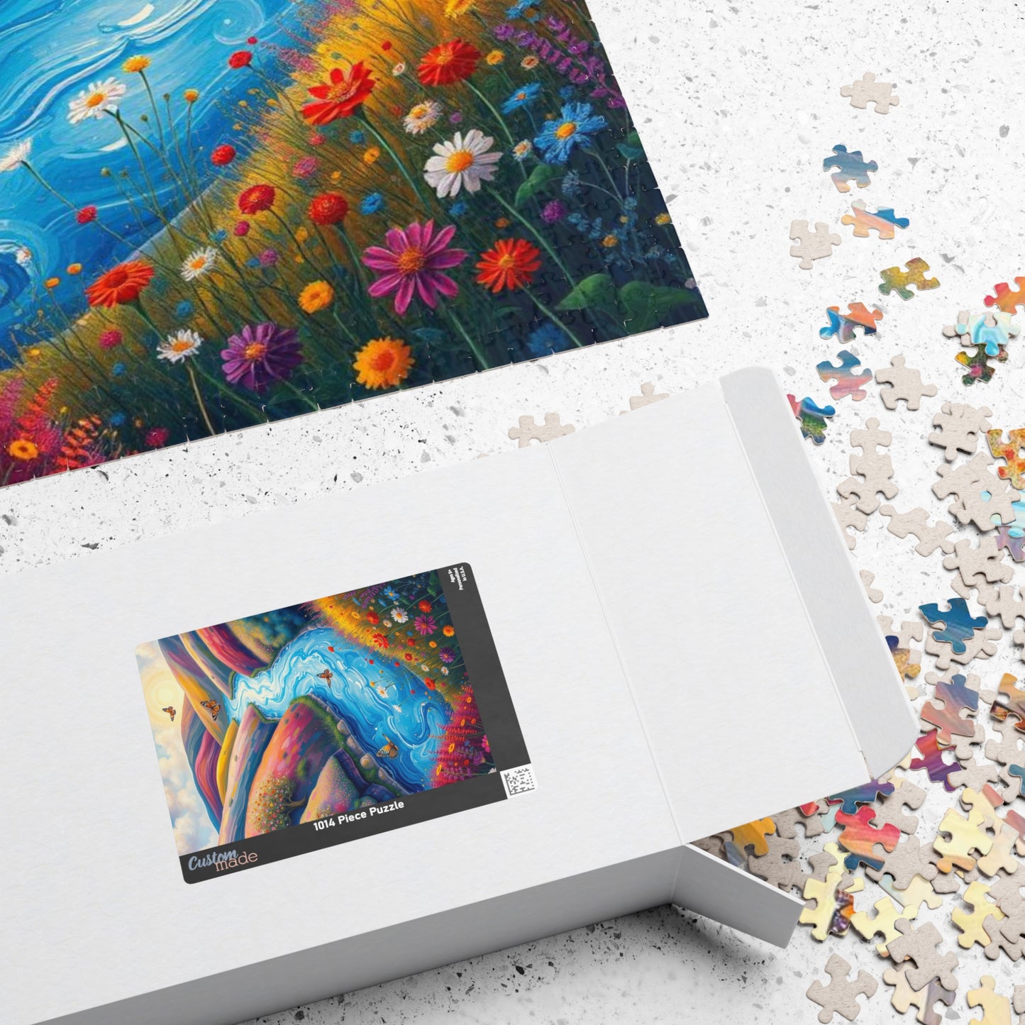 Valley Whispers - River Through Candy Hill Jigsaw Puzzle Collection, Beautiful Nature Puzzle, Colorful Landscape Art, Puzzle Lover Gift, Family Fun, 110/252/520/1014 The Puzzle Chest
