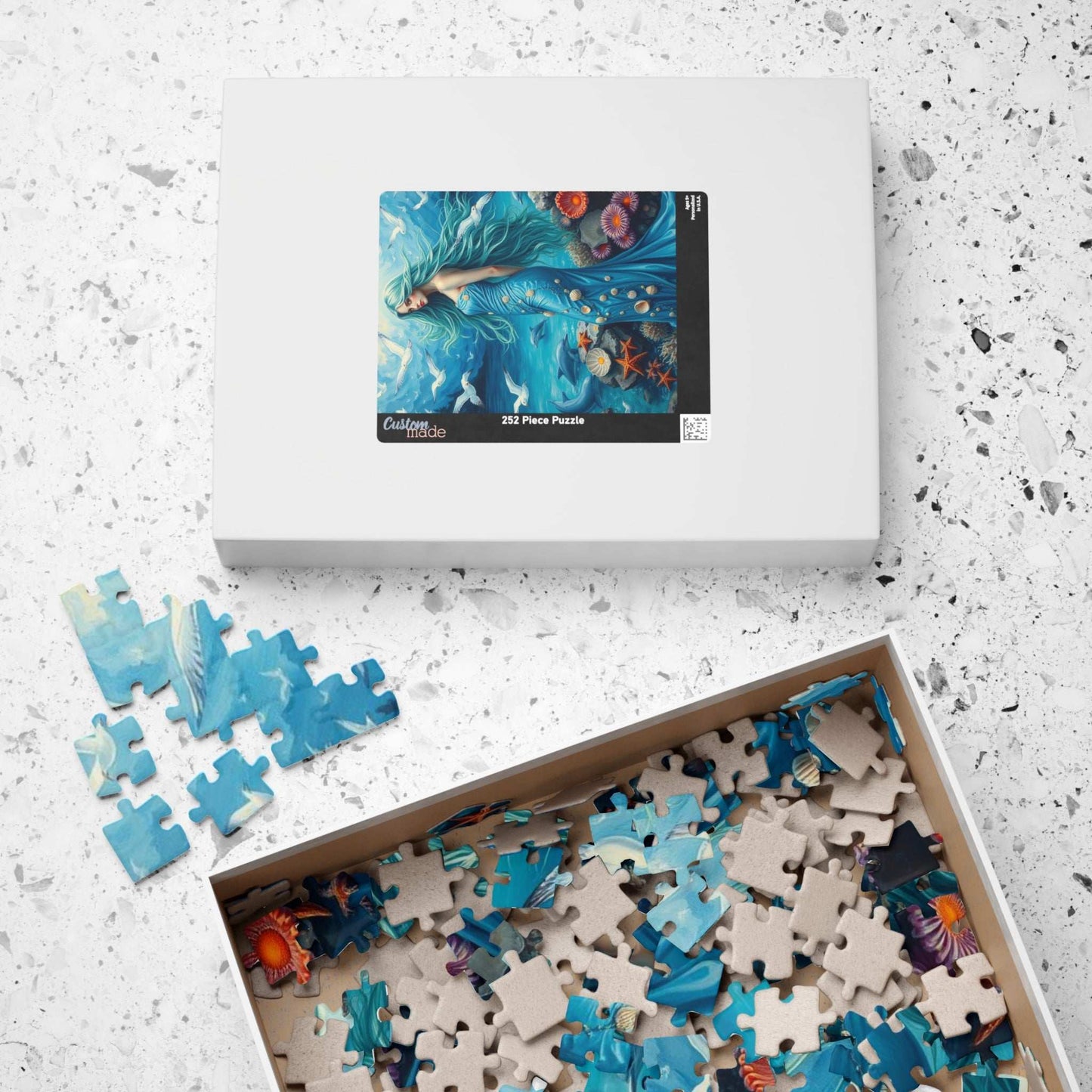 Lady of the Ocean Garden - Seashell Fantasy Jigsaw Puzzle