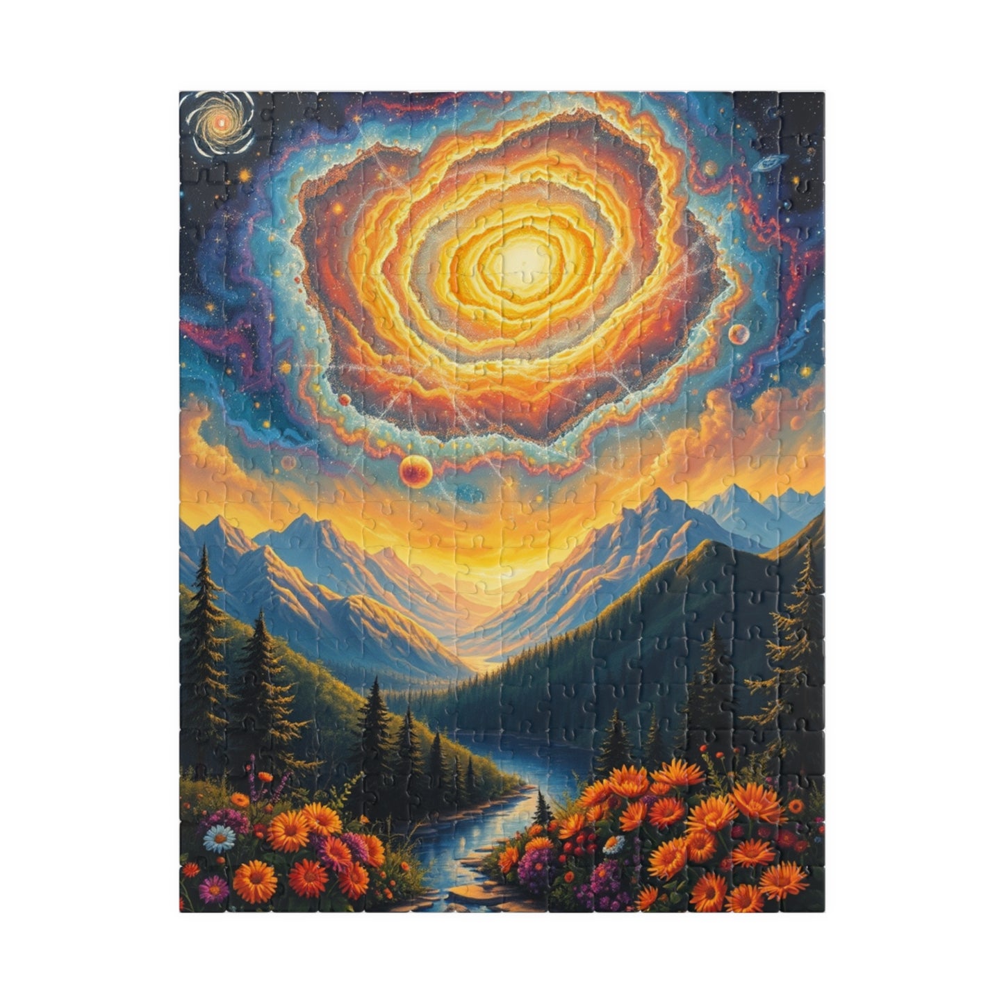 Stunning Cosmic Landscape Puzzle - 110, 252, 520, 1014-piece, Family Activity, Space Lover Gift, Home Decor, Unique Gift Idea 252 pcs (Vertical) Puzzle The Puzzle Chest