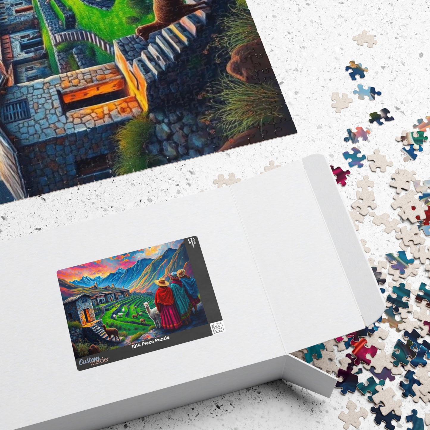 Andean Village in Peru Puzzle Jigsaw Game - Mountain View, Mindfulness Activity, Nature Lovers Gift for Friends, Family Activity Puzzle The Puzzle Chest