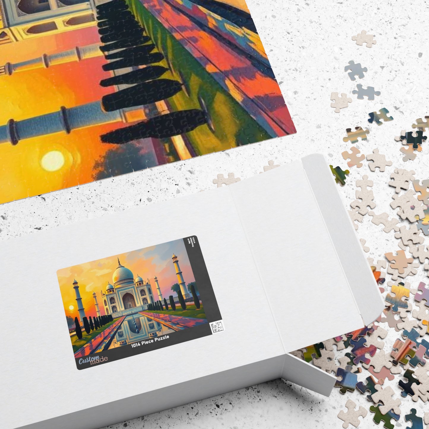 Taj Mahal Puzzle - Religious Monument in India, 100-1000 Piece Puzzle, Faith-Based Historical Puzzle, Landmark Puzzle, Muslim Art Gift Puzzle The Puzzle Chest