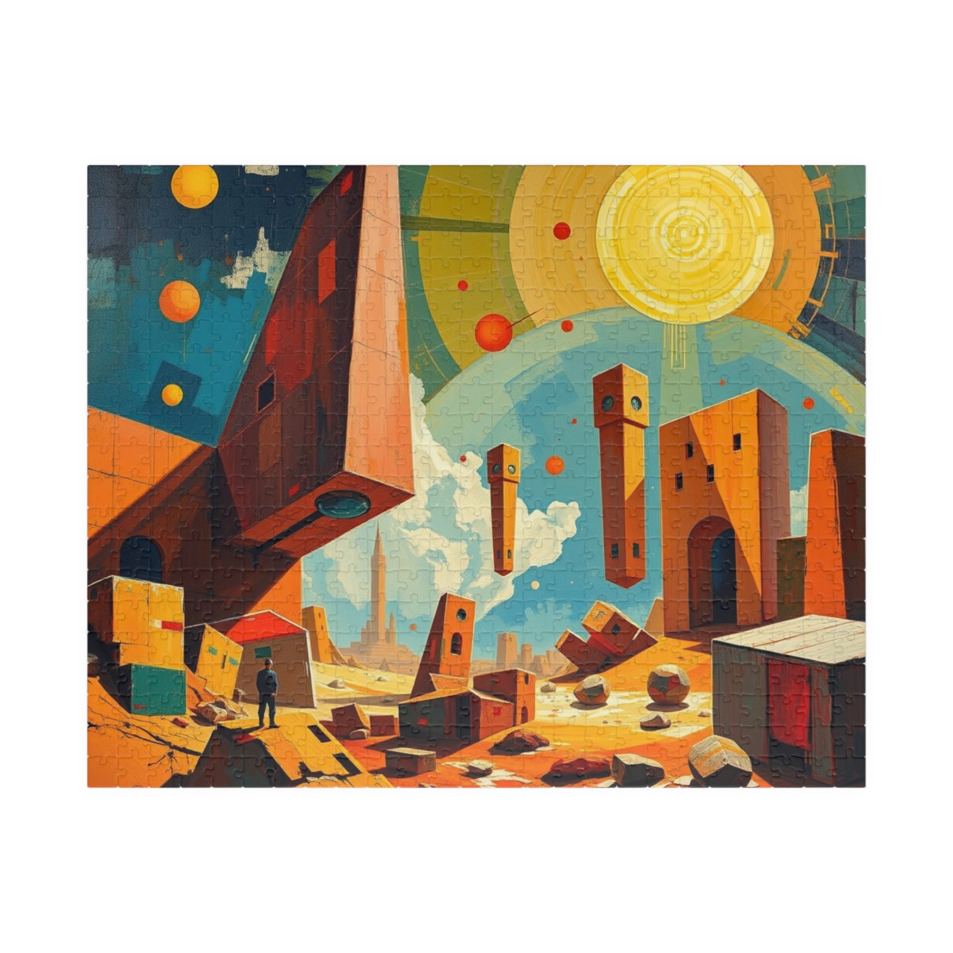 Cosmic Adventure Puzzle, Abstract Art Jigsaw Puzzle Game for Space Lovers 520 pcs (Horizontal) Puzzle The Puzzle Chest