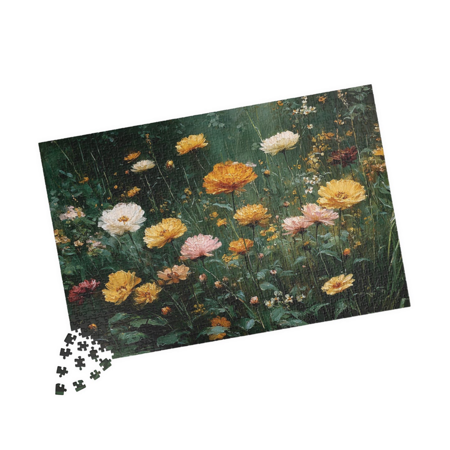 Floral Jigsaw Puzzle Game Perfect for Nature Lovers, Family Fun, Gifts, Home Decor, Brain Teaser