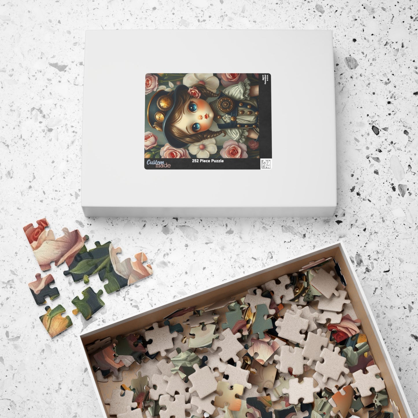 Whimsical Victorian Girl Puzzle, 110-1014 Piece Steampunk Jigsaw Game, Family Game, Gift for Adult and Teen Puzzle Lover, Home Entertainment Puzzle The Puzzle Chest