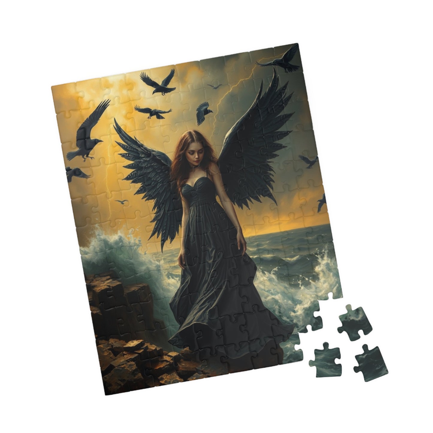 Mystical Angel Puzzle: Enchanting 110, 252, 520, or 1014-Piece Jigsaw Game for Fantasy Lovers, Home Decor, Gifts, Relaxation, Collectibles Puzzle The Puzzle Chest