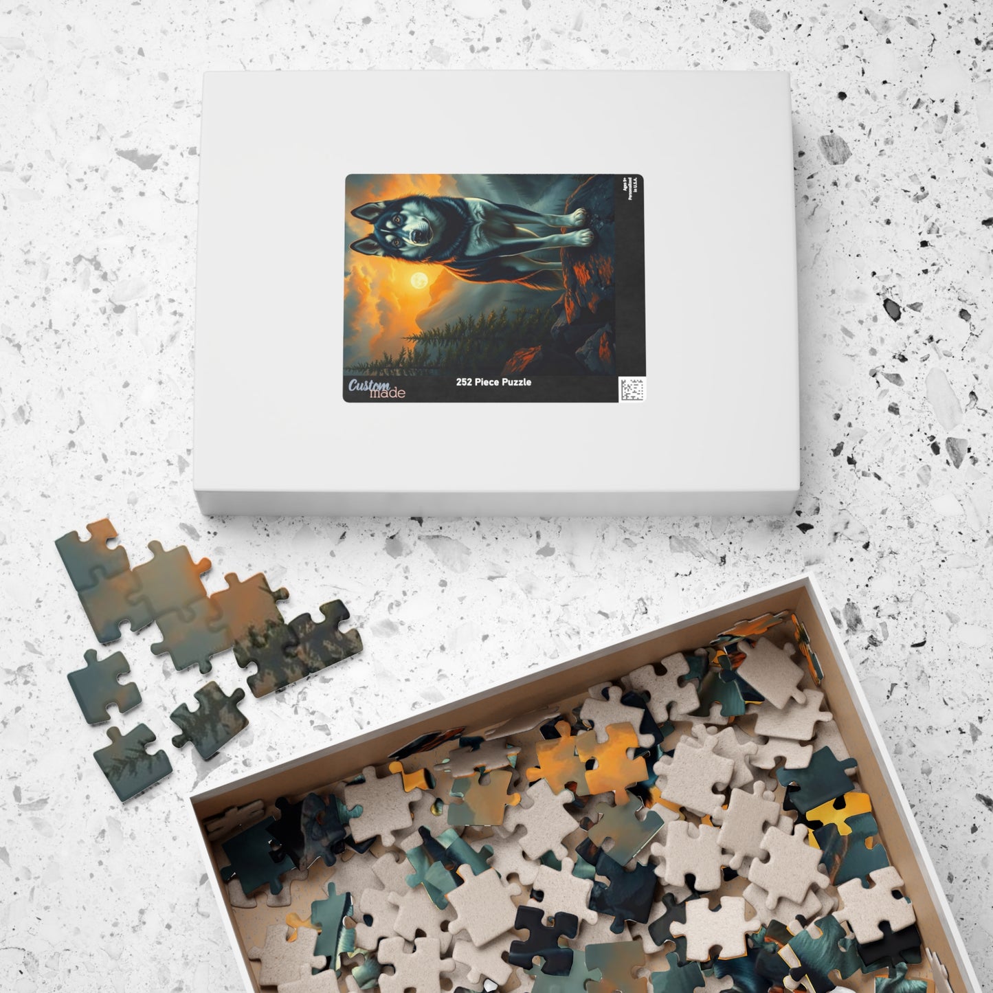 Husky Jigsaw Puzzle for Adults | Dog Lover Gift for Friend Birthday Holiday, Nature Puzzle, Family Activity, Pet Themed Home Entertainment Puzzle The Puzzle Chest