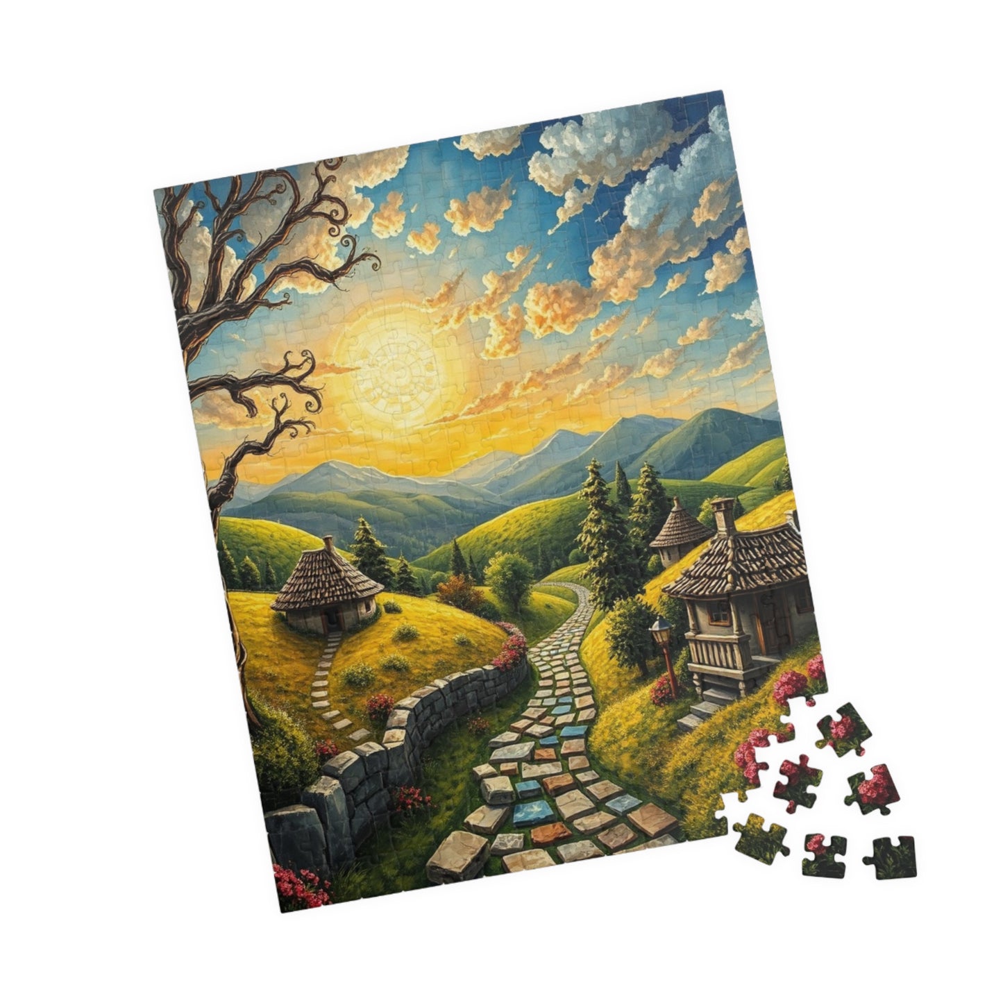 Scenic Mosaic Landscape Puzzle, 110-1014 Piece Jigsaw, Game Night Fun, Collectible Art, Family Activity Solo Fun, Gift for Puzzle Lovers Puzzle The Puzzle Chest