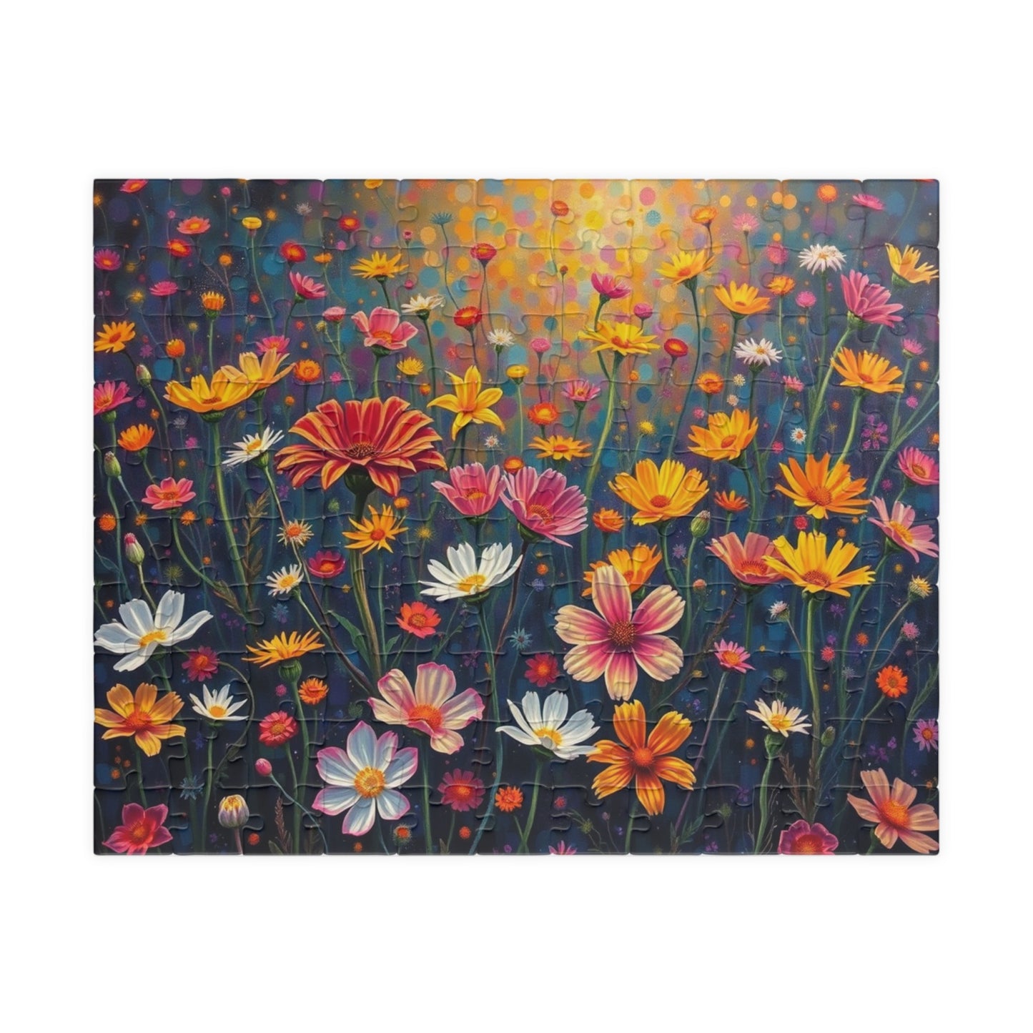 Floral Garden Puzzle, Jigsaw Puzzle for Adults, Fun Family Activity, Gift for Birthday, Relaxing Indoor Game, Brain Teaser, Mindfulness 110 pcs (Horizontal) Puzzle The Puzzle Chest