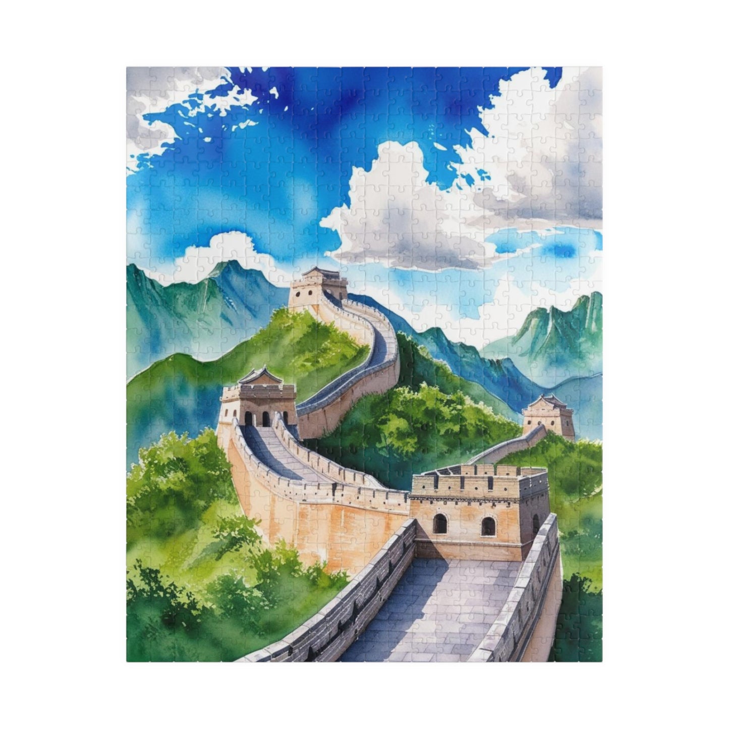 Great Wall of China Jigsaw Puzzle, Nature Landscape Tabletop Game, Puzzle Enthusiasts History Travel Lover, Family Activity, Hobby 520 pcs (Vertical) Puzzle The Puzzle Chest