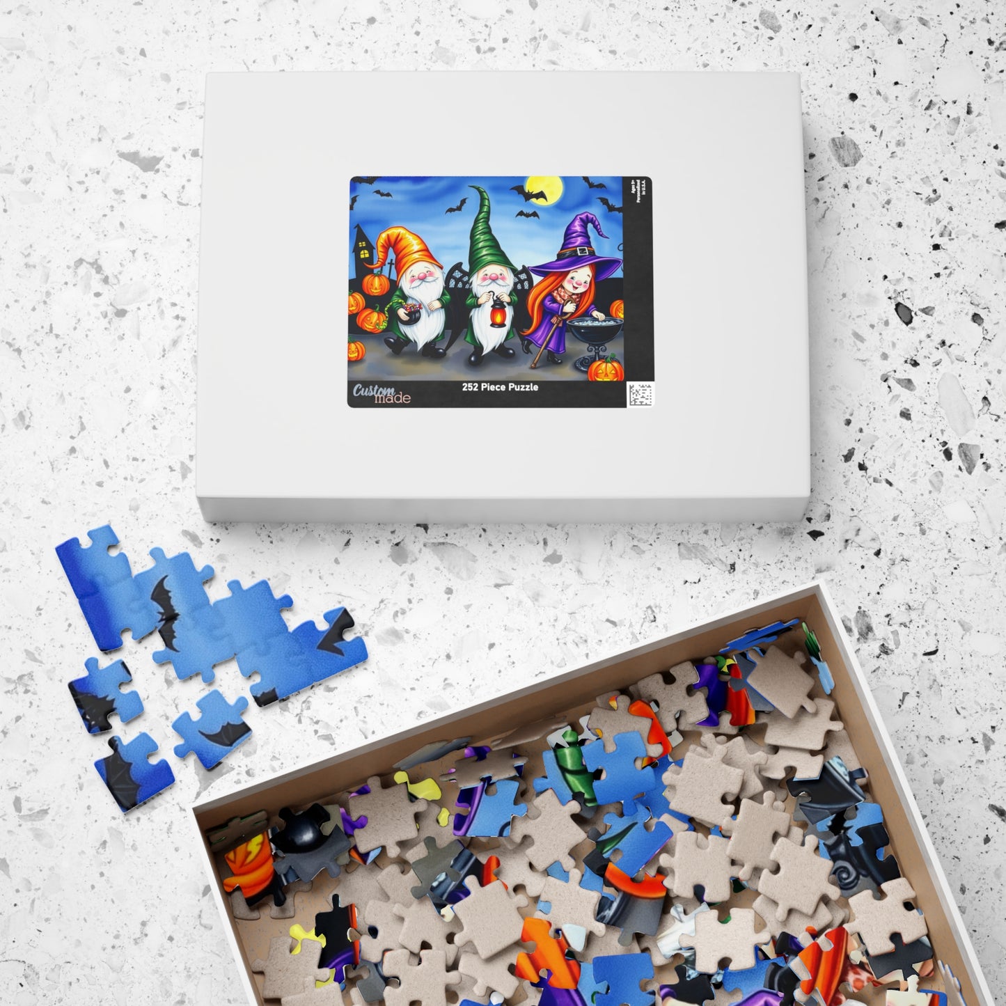 Trick-or-Treat Gnome Puzzle - Halloween-Themed Jigsaw Game Puzzle The Puzzle Chest
