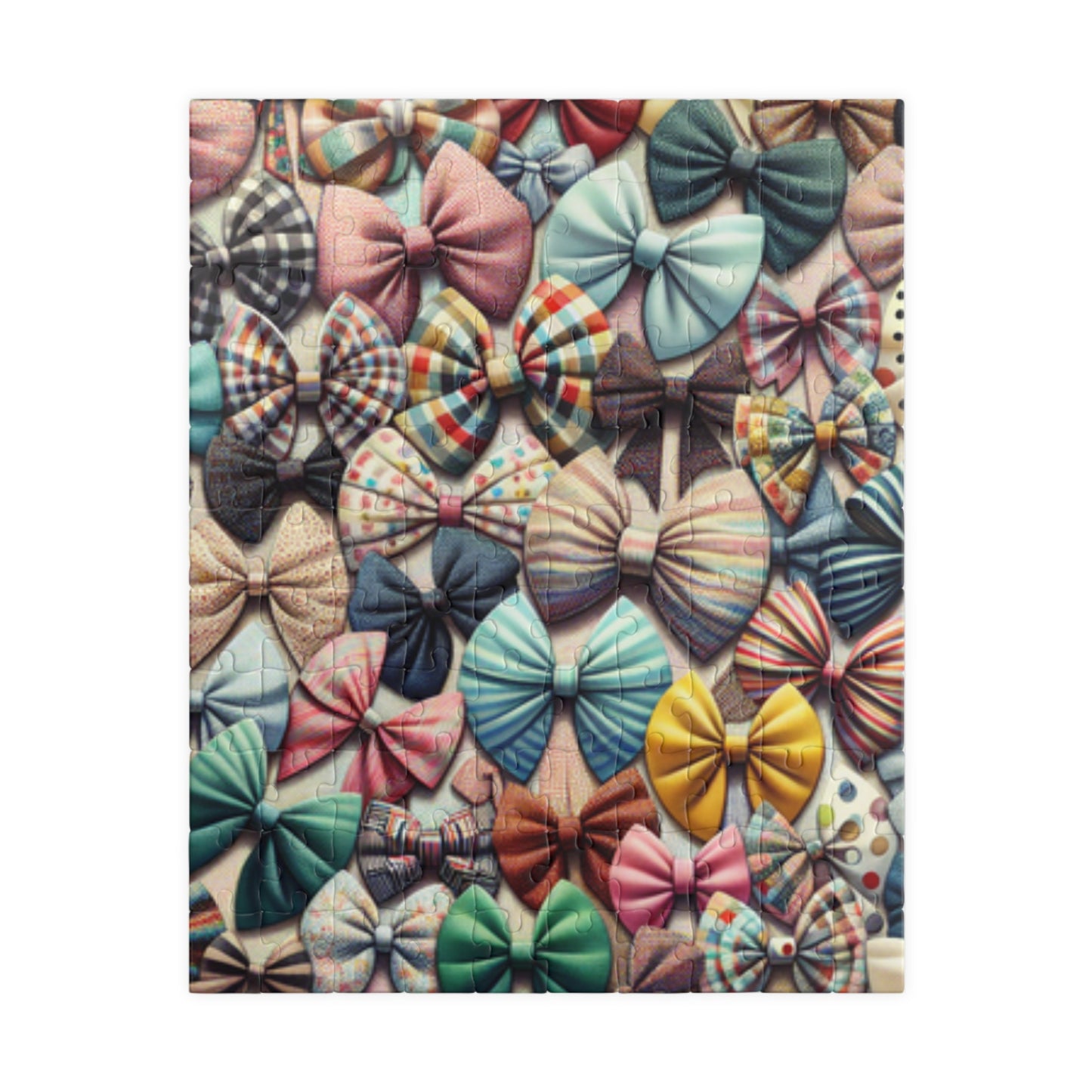 Pastel Coquette Bows Jigsaw Puzzle, 110-1014 Piece Family Fun Game, Calming Hobby, Best Unique Gift Idea, Home Entertainment Hobby 110 pcs (Vertical) Puzzle The Puzzle Chest