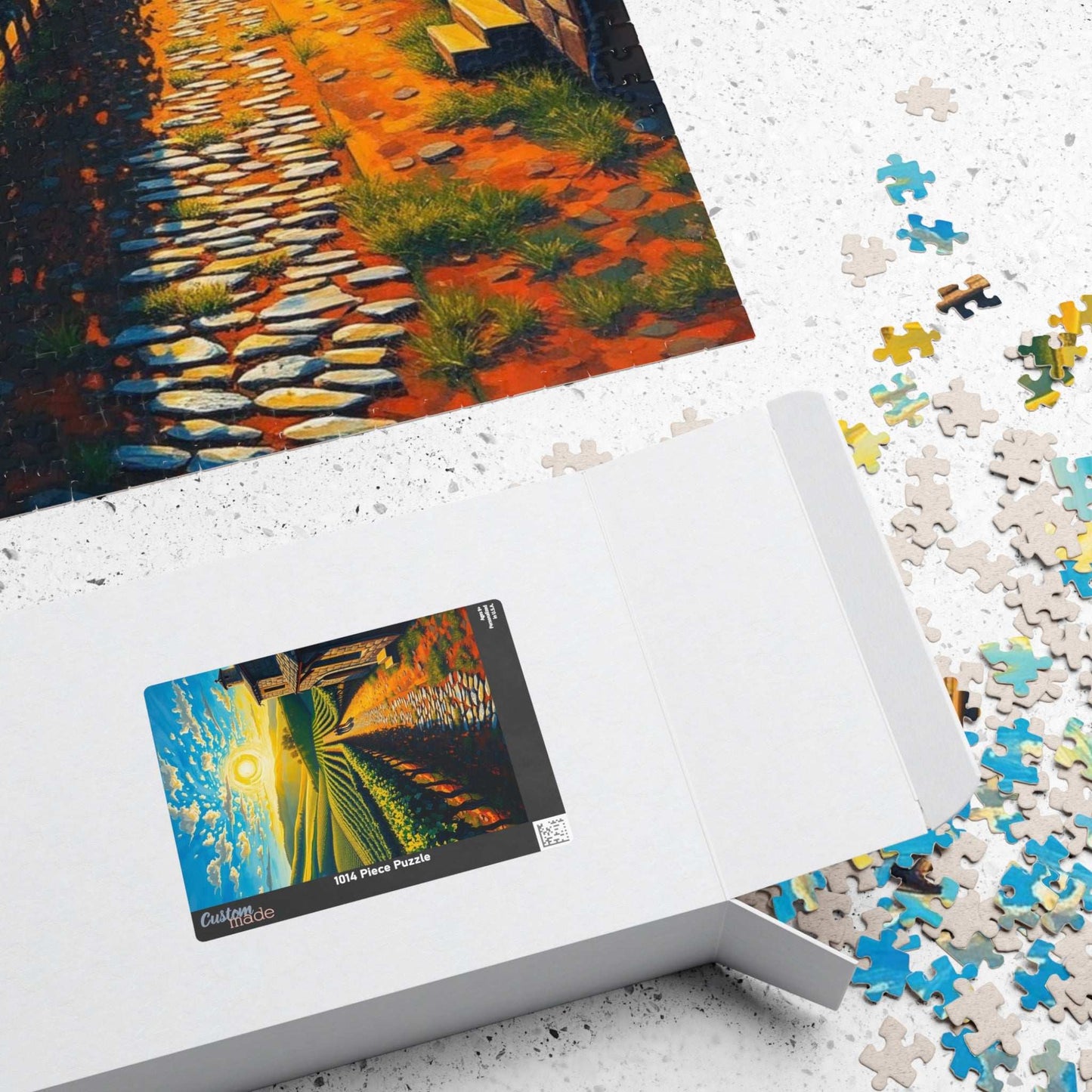 Scenic Vineyard Puzzle, Nature Puzzle, Sunset Jigsaw, Family Activity, Gift for Puzzle Lovers Puzzle The Puzzle Chest