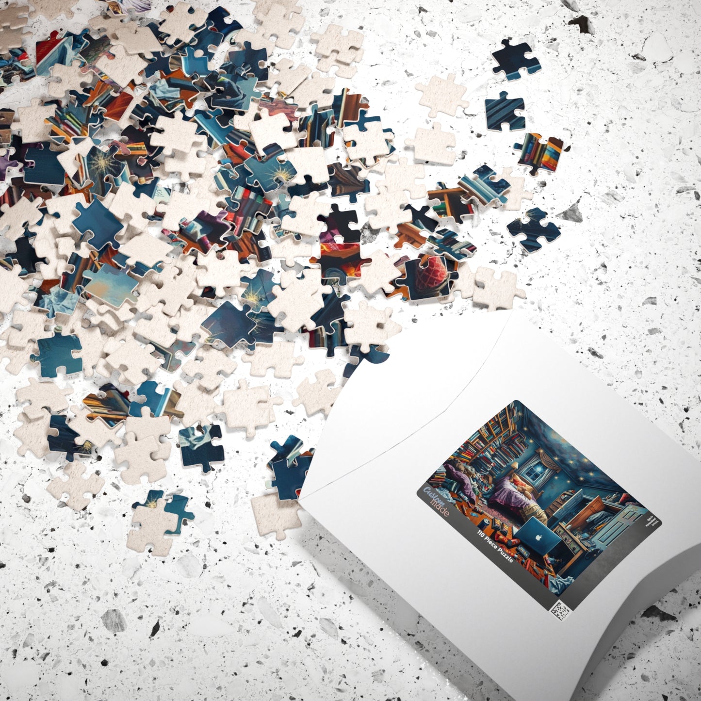 Jigsaw Puzzle, Chaotic Bedroom Humorous Puzzle, Family Game Night, Interactive Activity, Mind Boggling Challenge, Relaxing Hobby, Holiday